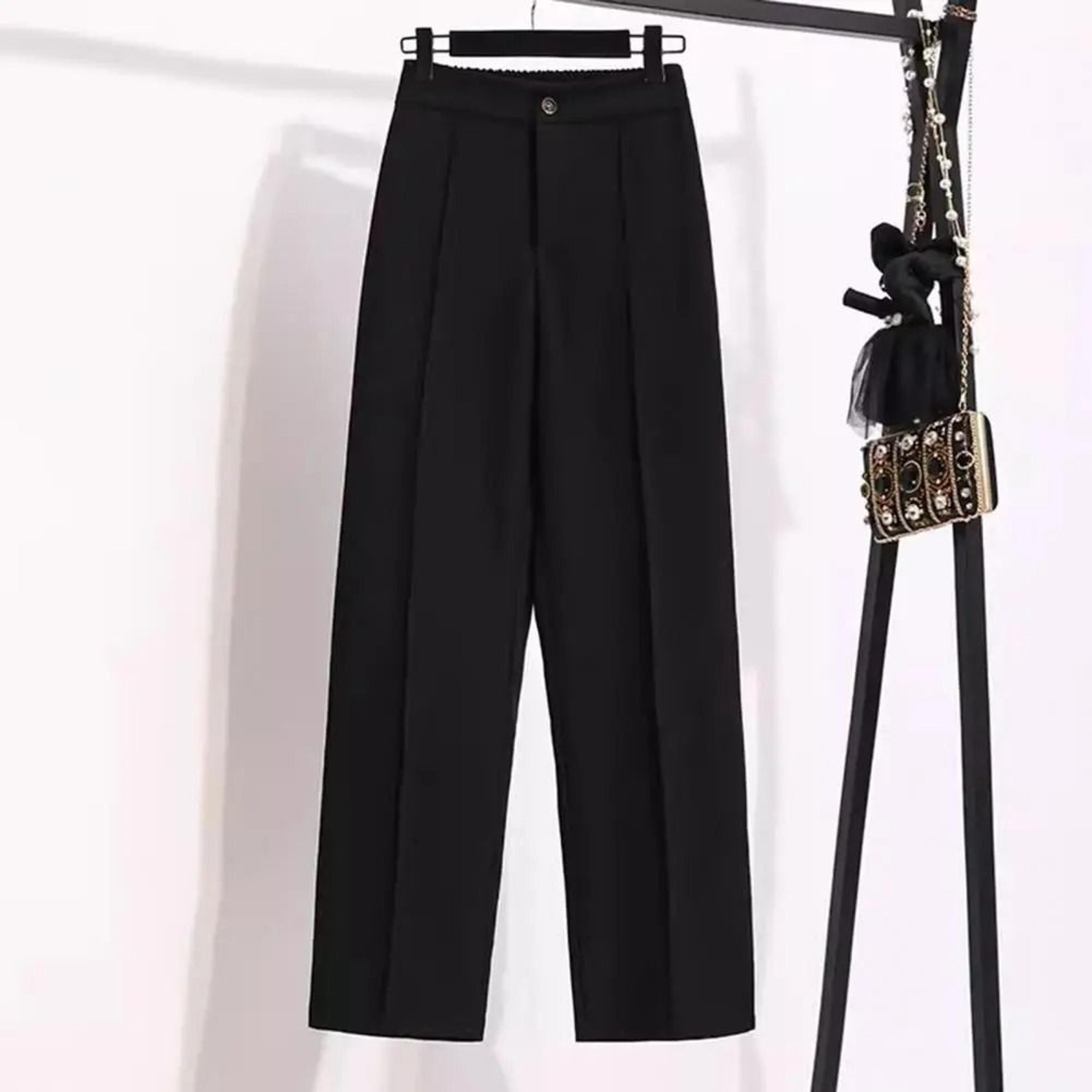 Fashion Office Wear High Waist Formal Suit Trousers Elegant Workwear Dress Pants 5