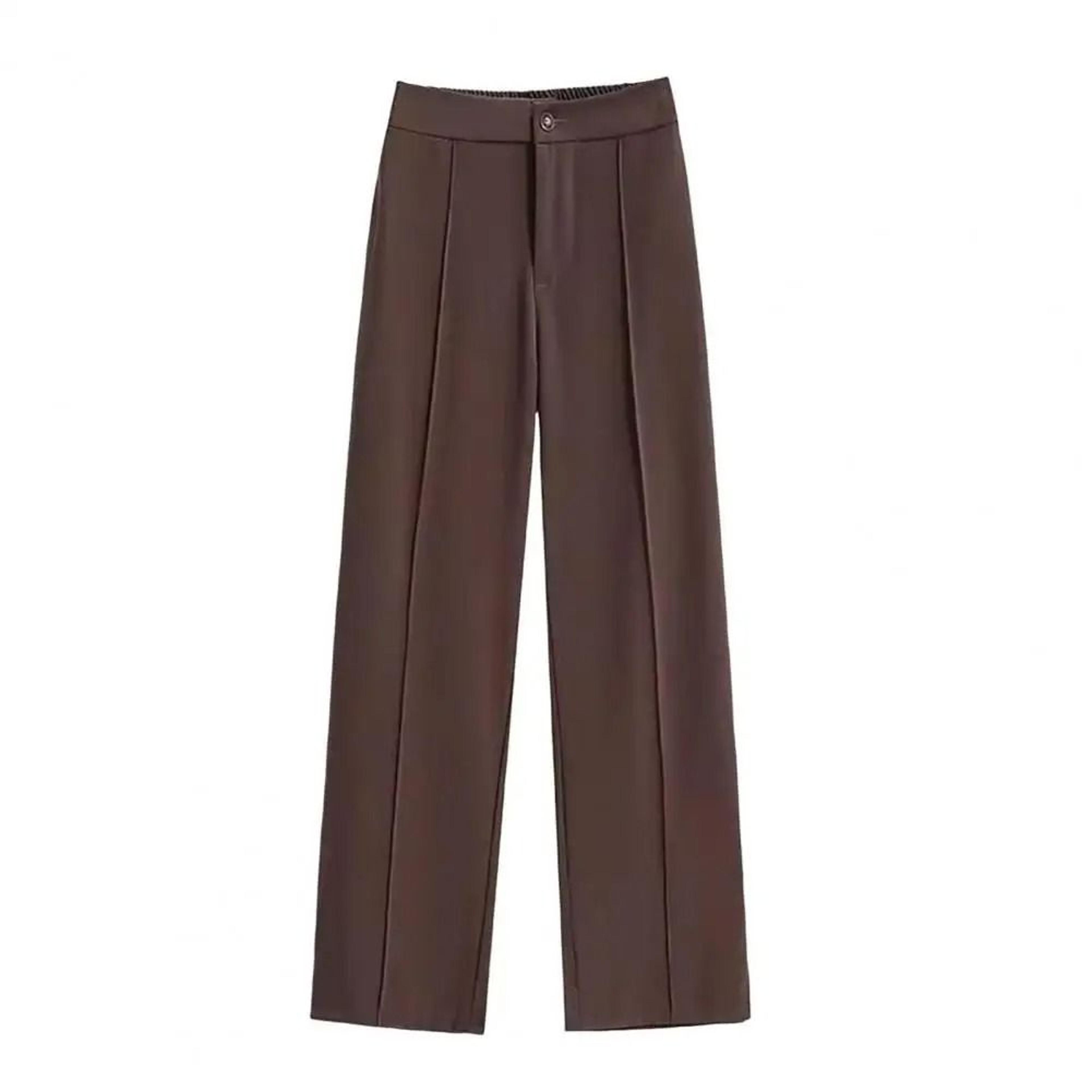 Fashion Office Wear High Waist Formal Suit Trousers Elegant Workwear Dress Pants 6