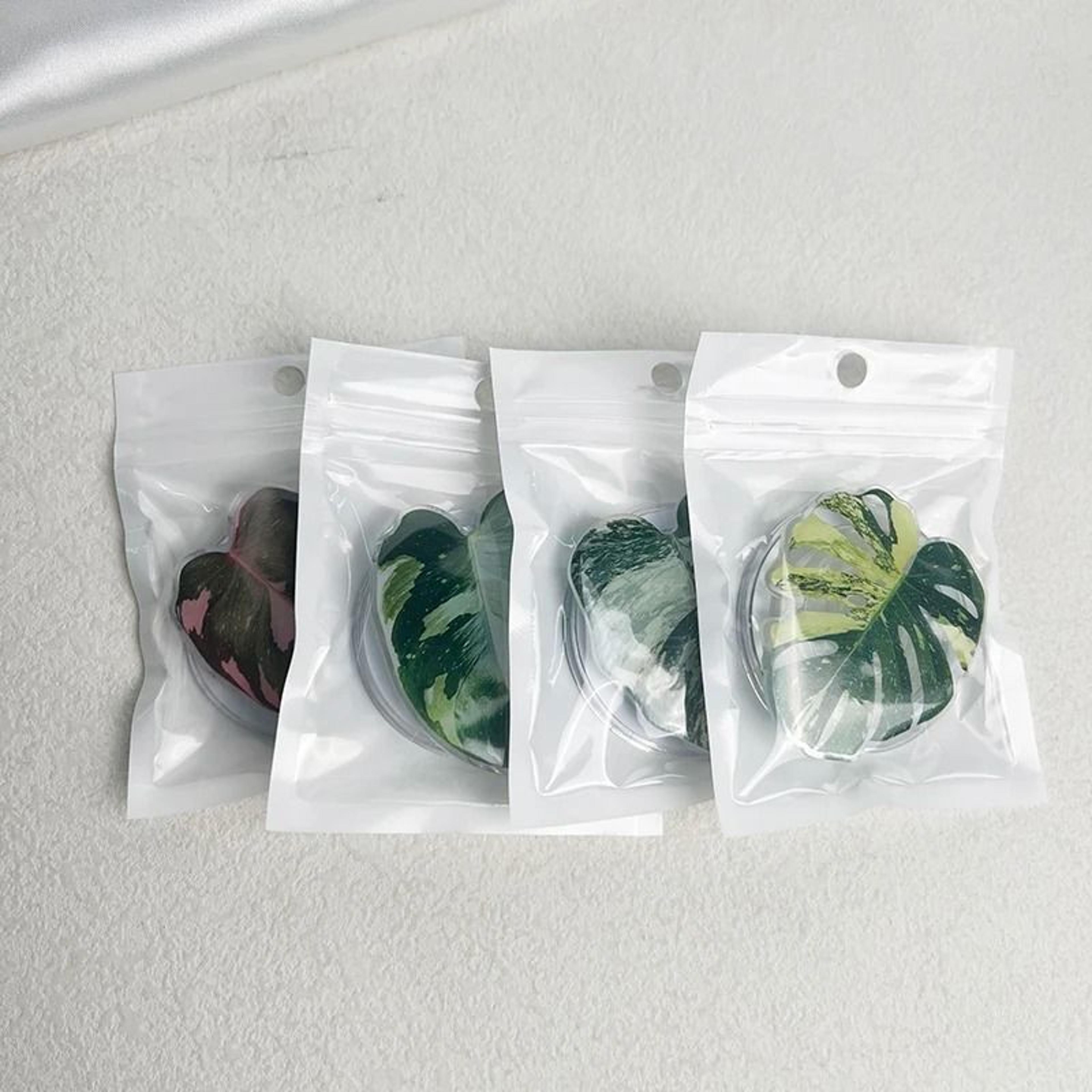 Popular Plant Leaf Magnetic Folding Mobile Phone Grip Holder For MagSafe IPhone  Samsung 4