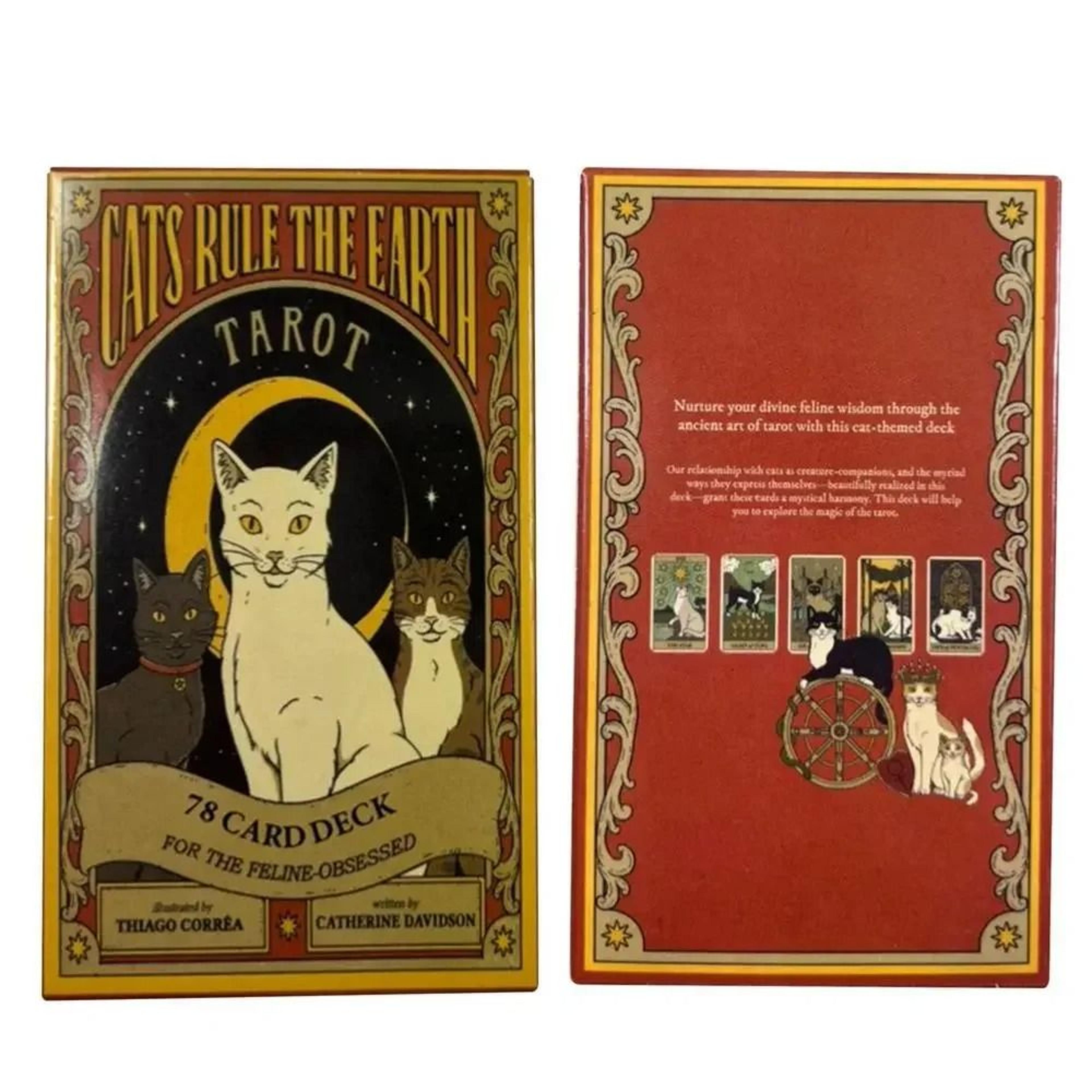 Cats Rule Earth Tarot Deck  78Card Professional Divination English Edition Oracle 4