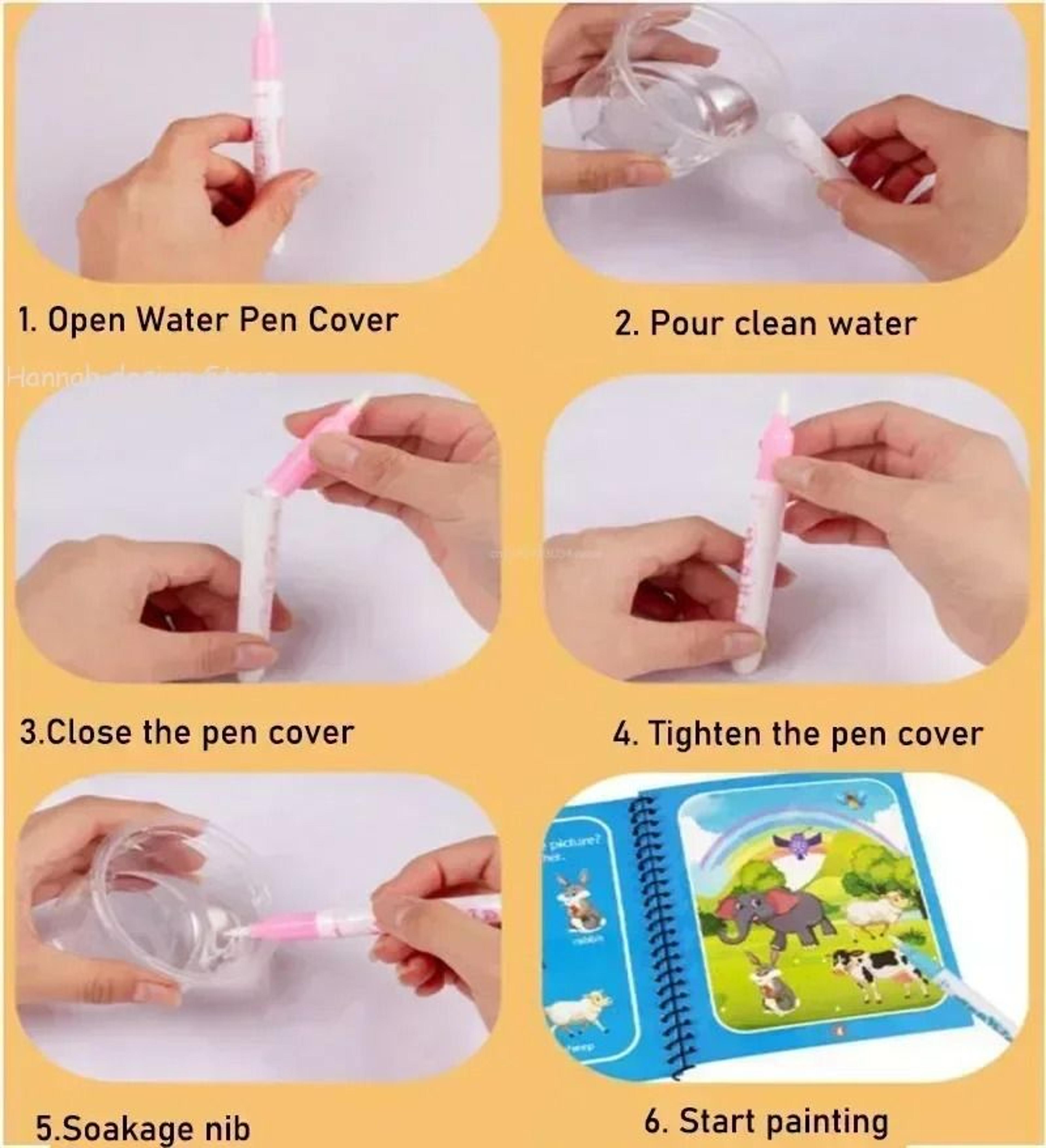 Reusable Magic Water Coloring Book  DIY Sensory Drawing Toy For Kids  Kindergarten Graffiti 5