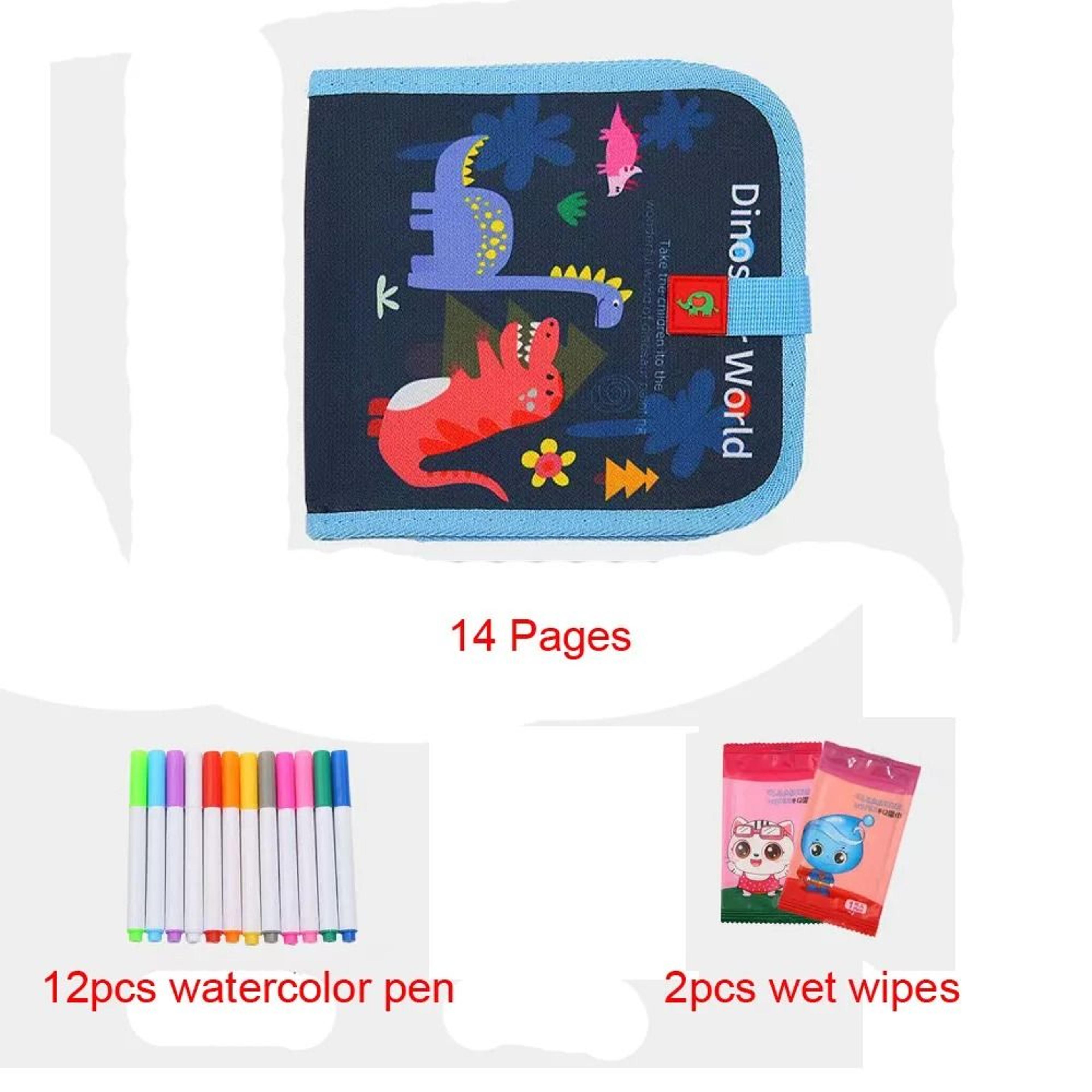 Cute Erasable Portable Graffiti Book  Reusable Cartoon Doodle Writing  Painting Set 9