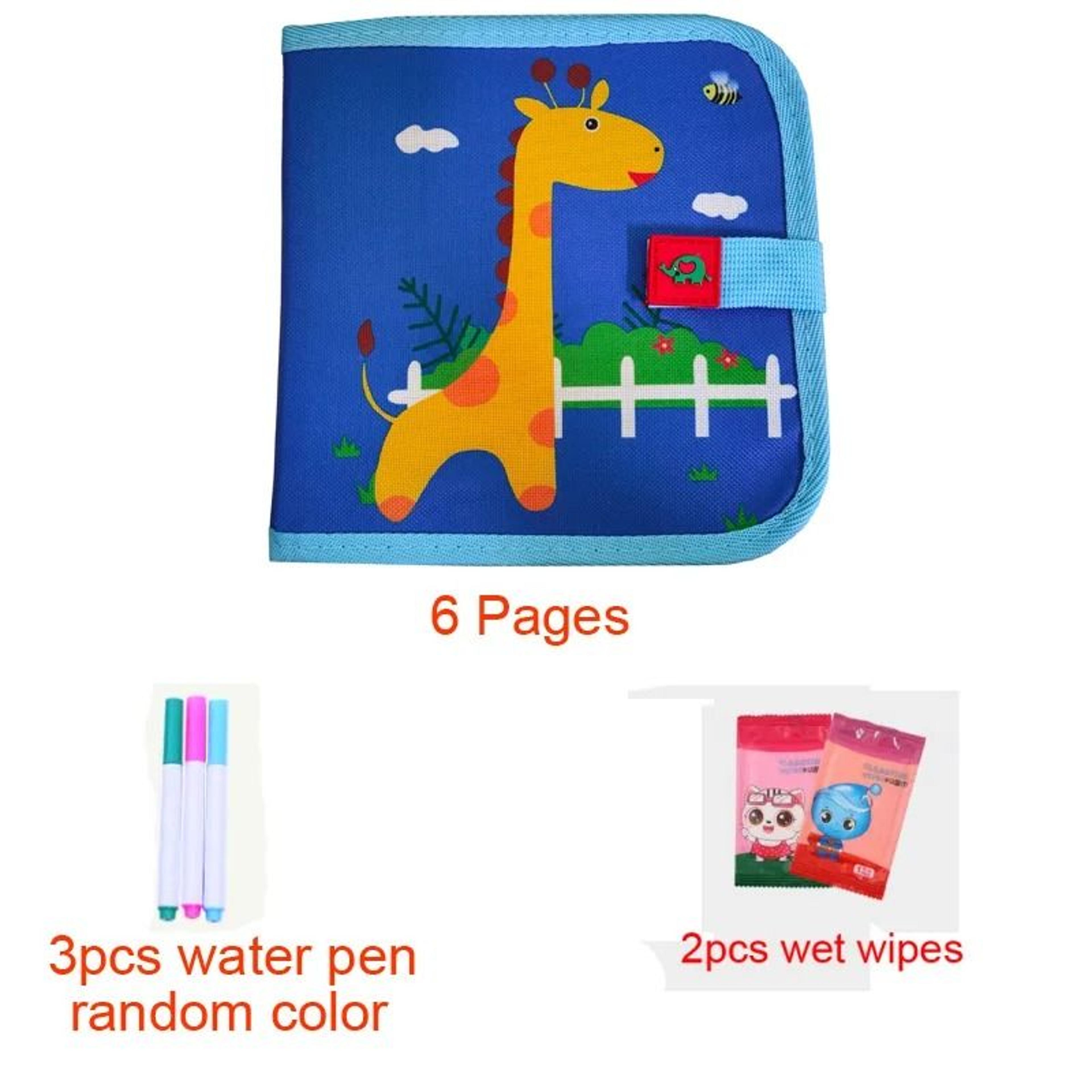 Cute Erasable Portable Graffiti Book  Reusable Cartoon Doodle Writing  Painting Set 7