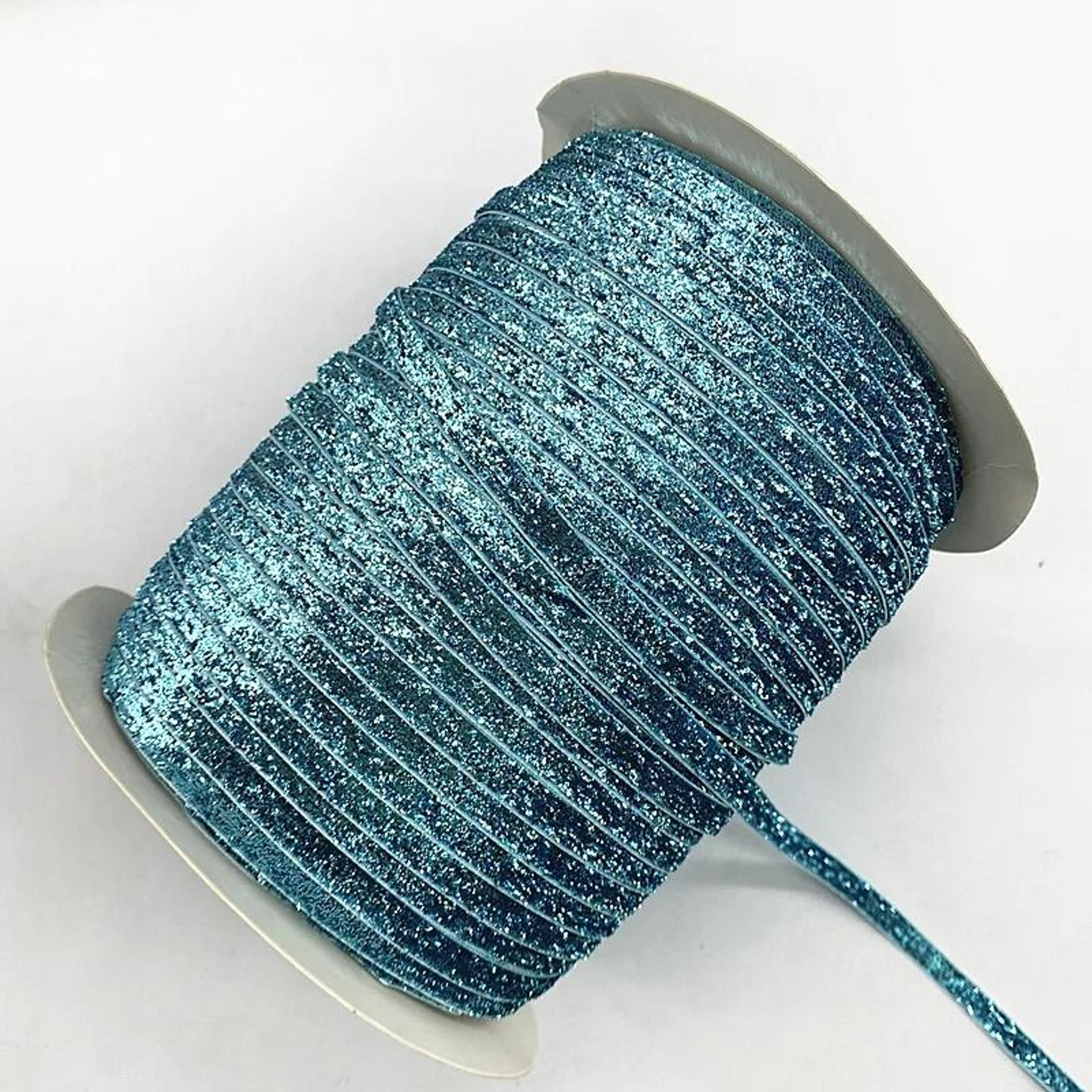 6mm Glitter Velvet Ribbon  Professional SingleFace NonElastic Headband  Bow Decoration 22