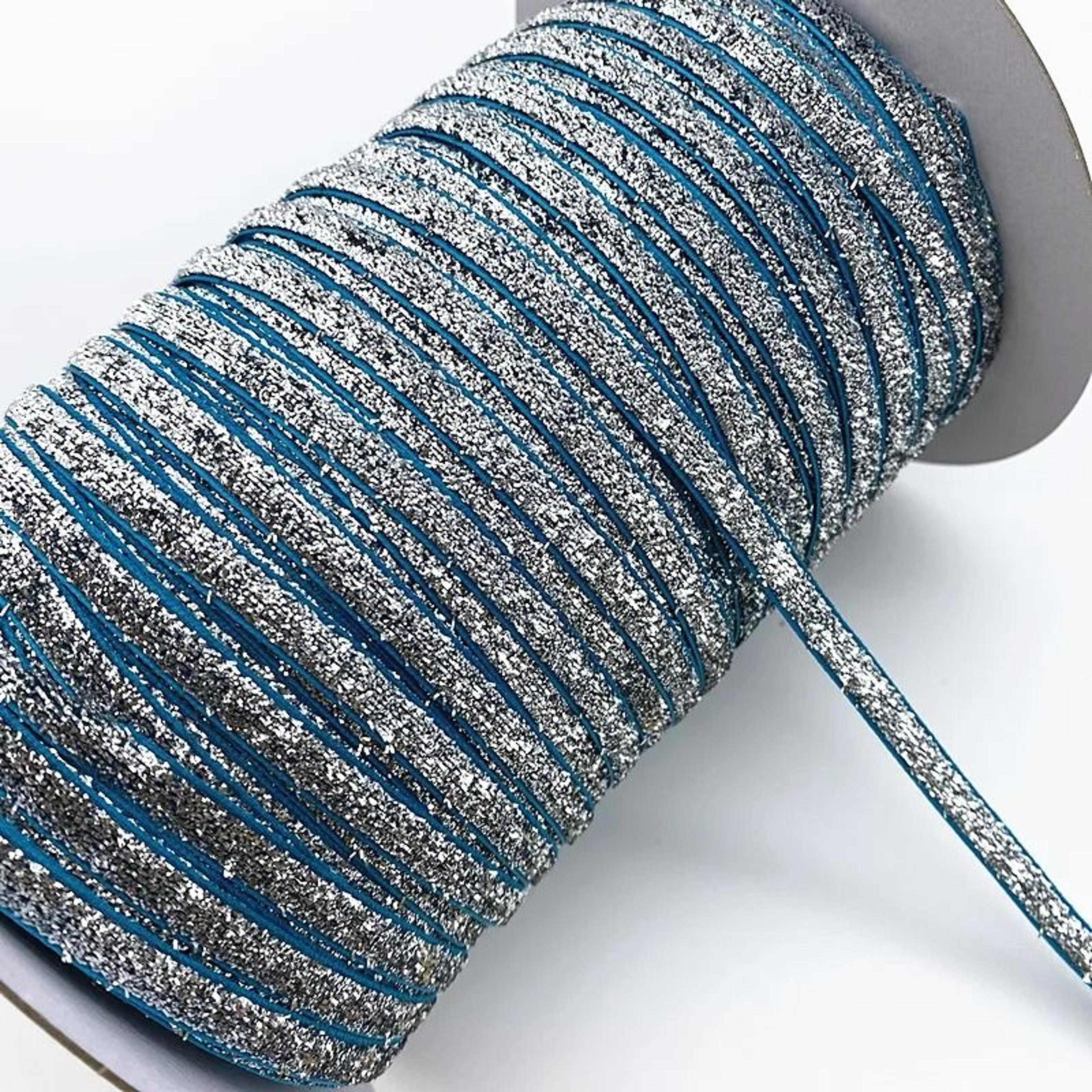 6mm Glitter Velvet Ribbon  Professional SingleFace NonElastic Headband  Bow Decoration 28