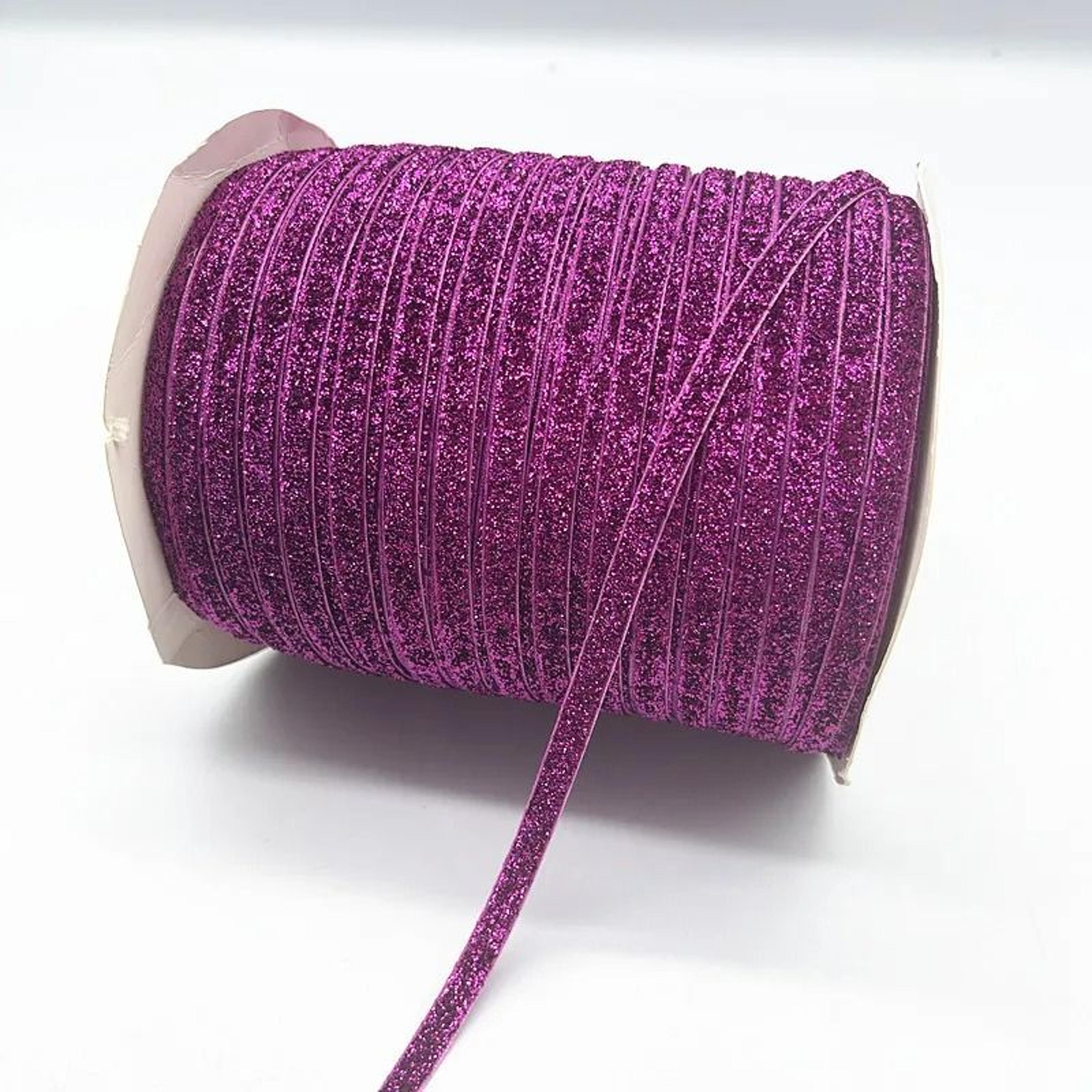 6mm Glitter Velvet Ribbon  Professional SingleFace NonElastic Headband  Bow Decoration 26