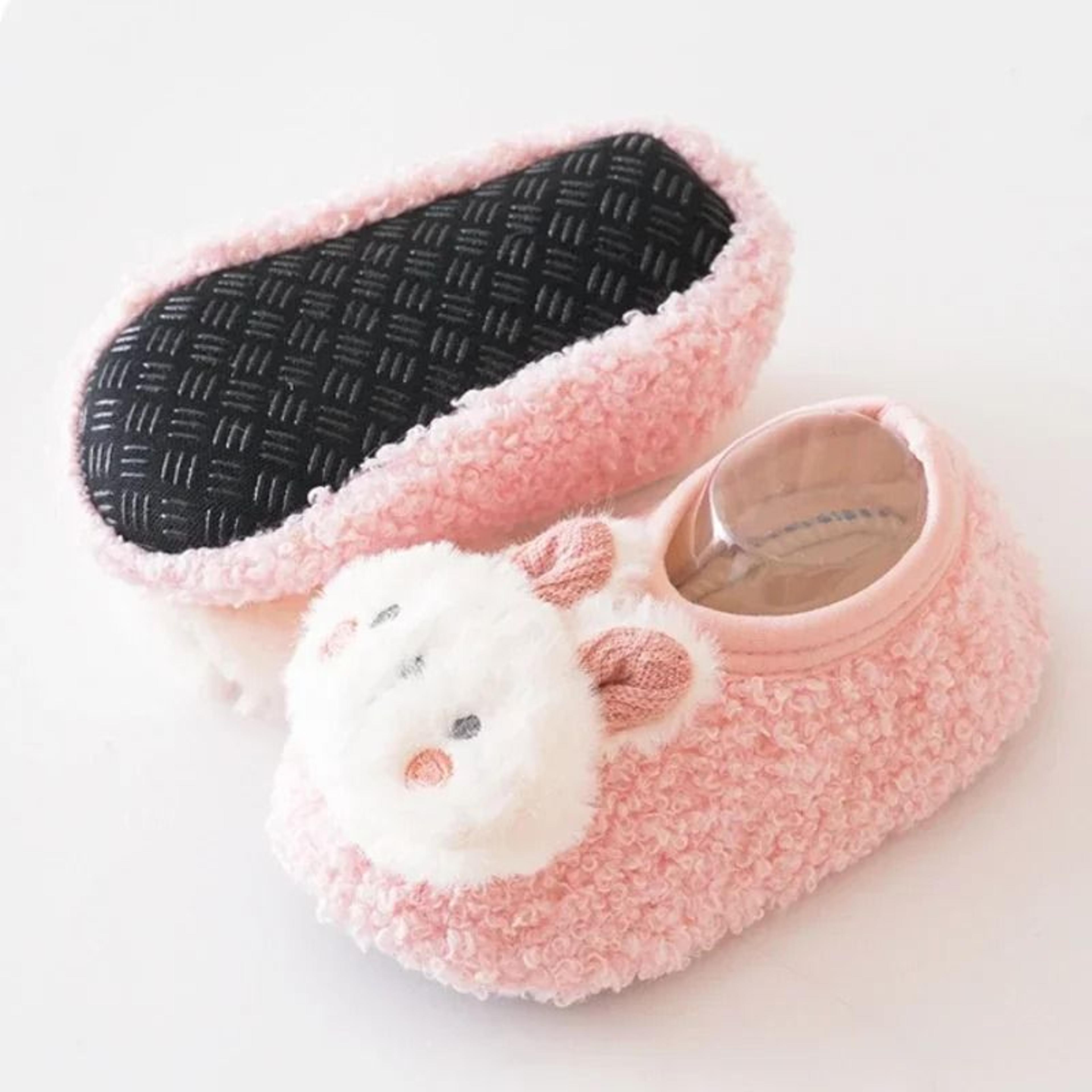 Cartoon Rabbit Baby Floor Socks  Premium Plush NonSlip Toddler Indoor Home Slipper System 3