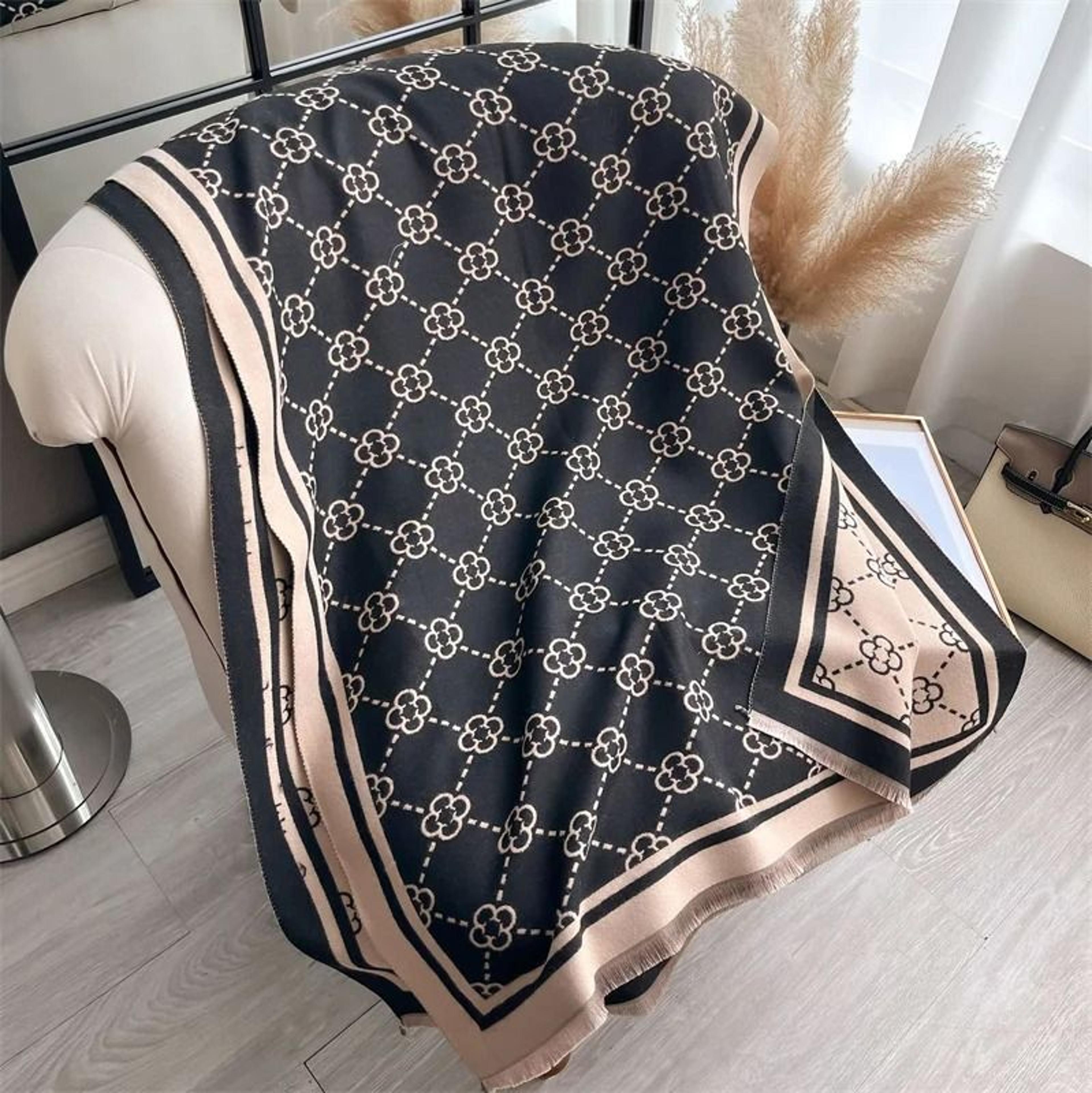 Luxury Plaid CashmereFeel Scarf  Womens Winter Pashmina Shawl  Heavyweight Blanket Wrap System 1