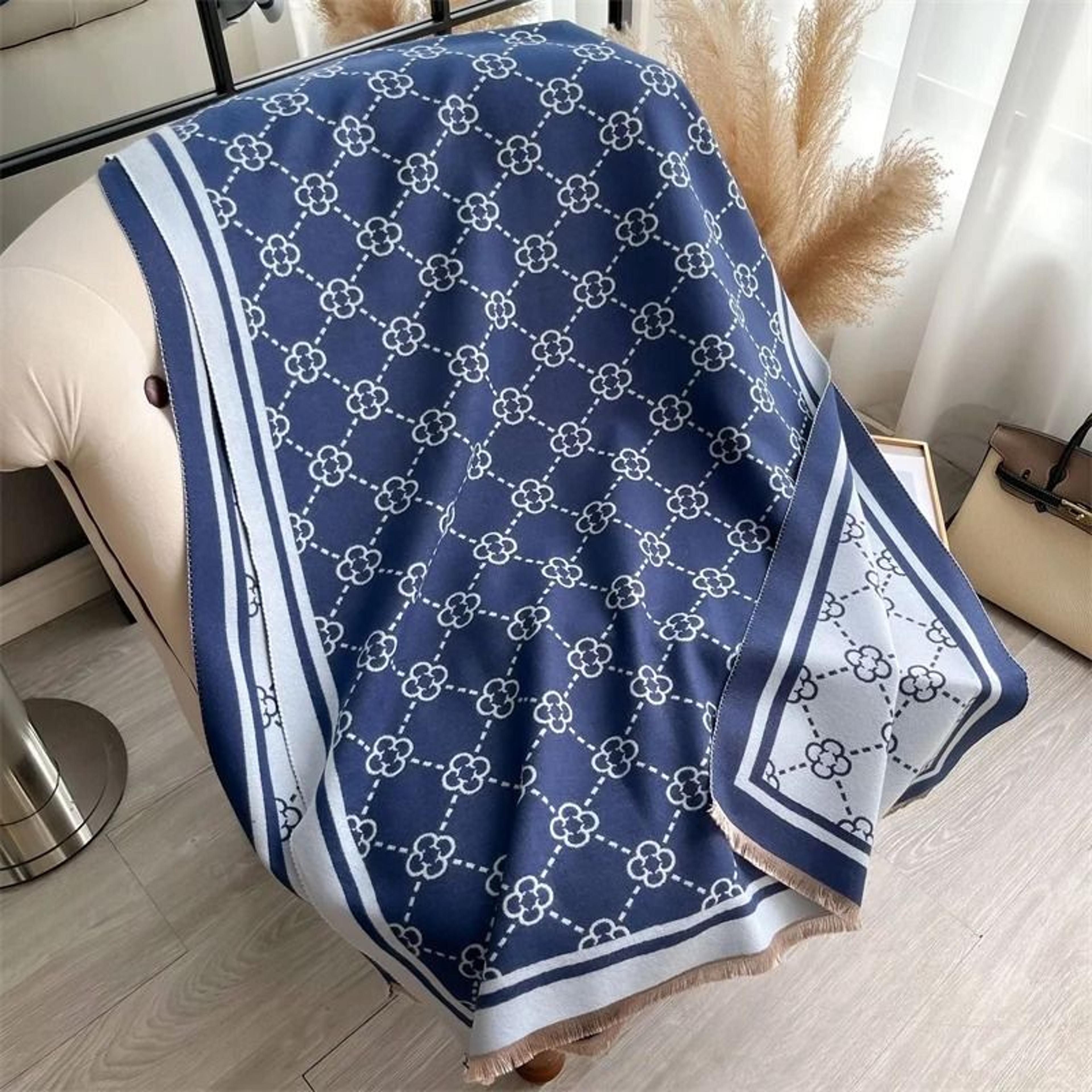 Luxury Plaid CashmereFeel Scarf  Womens Winter Pashmina Shawl  Heavyweight Blanket Wrap System 5