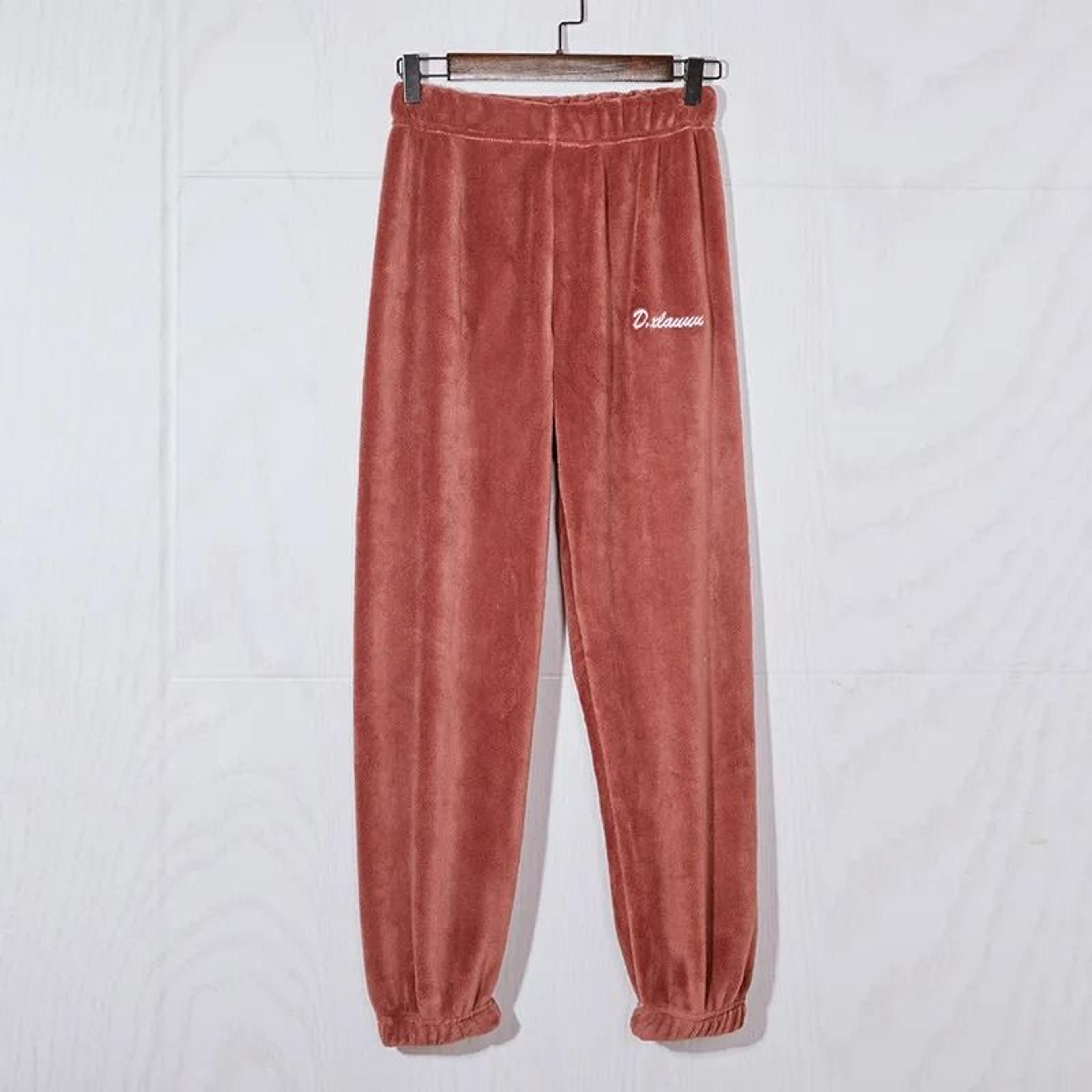Womens Thickened Coral Fleece Pajama Pants  Winter Warm Fairy Homewear  Student Thermal Sleepwear S 10