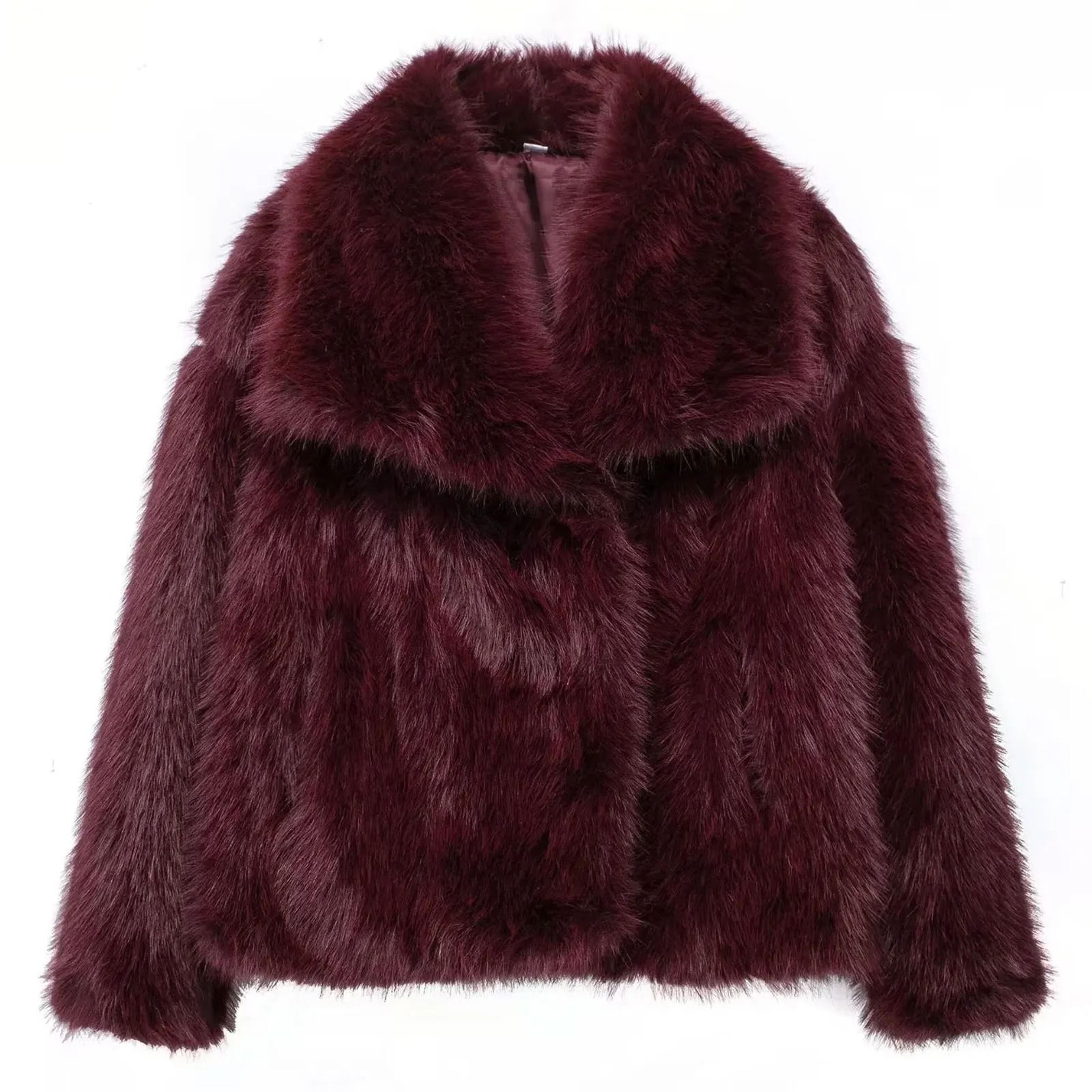 HH Elegant Faux Fur Outerwear System  Premium HighStreet Fluffy Lapel Jacket  Thermal Fashion Infra 9