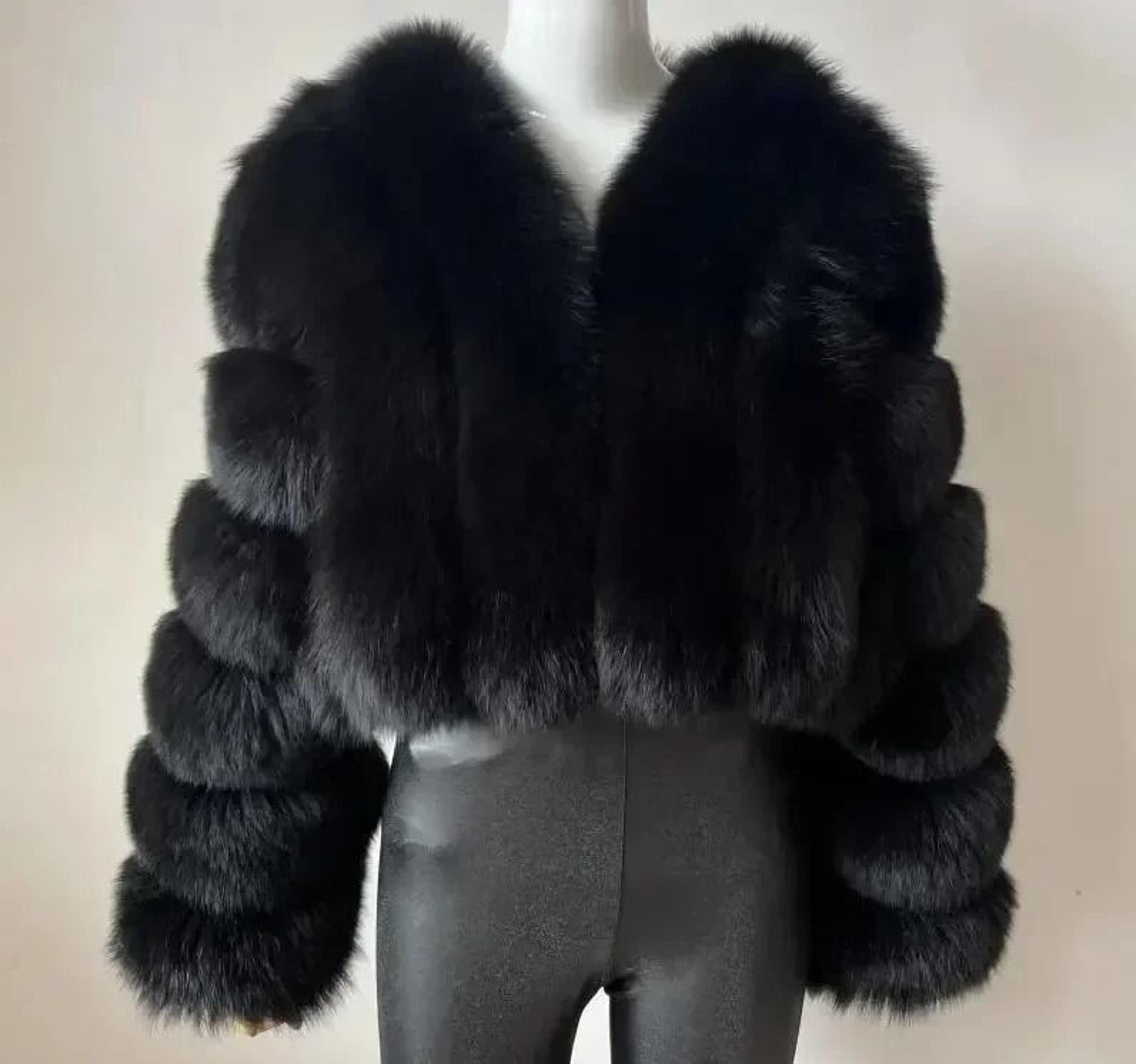 Luxury VNeck Faux Fox Fur Coat  Chic Winter Teddy Jacket  HighFashion Outerwear System 13