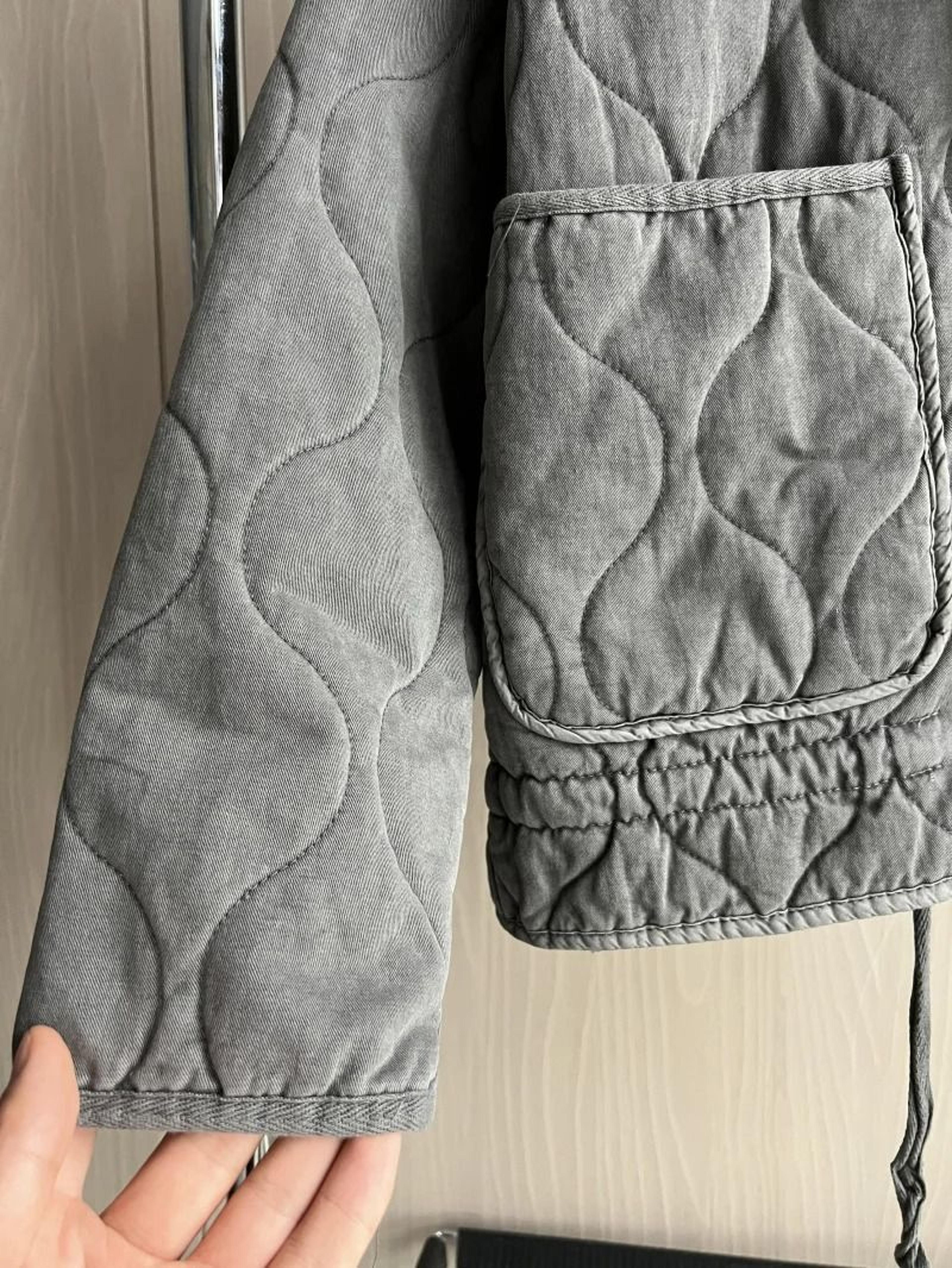 ZW Vintage Rayon Quilted System  Premium Lenzing Cotton Jacket  HighCollar Decorative Outerwear Inf 3