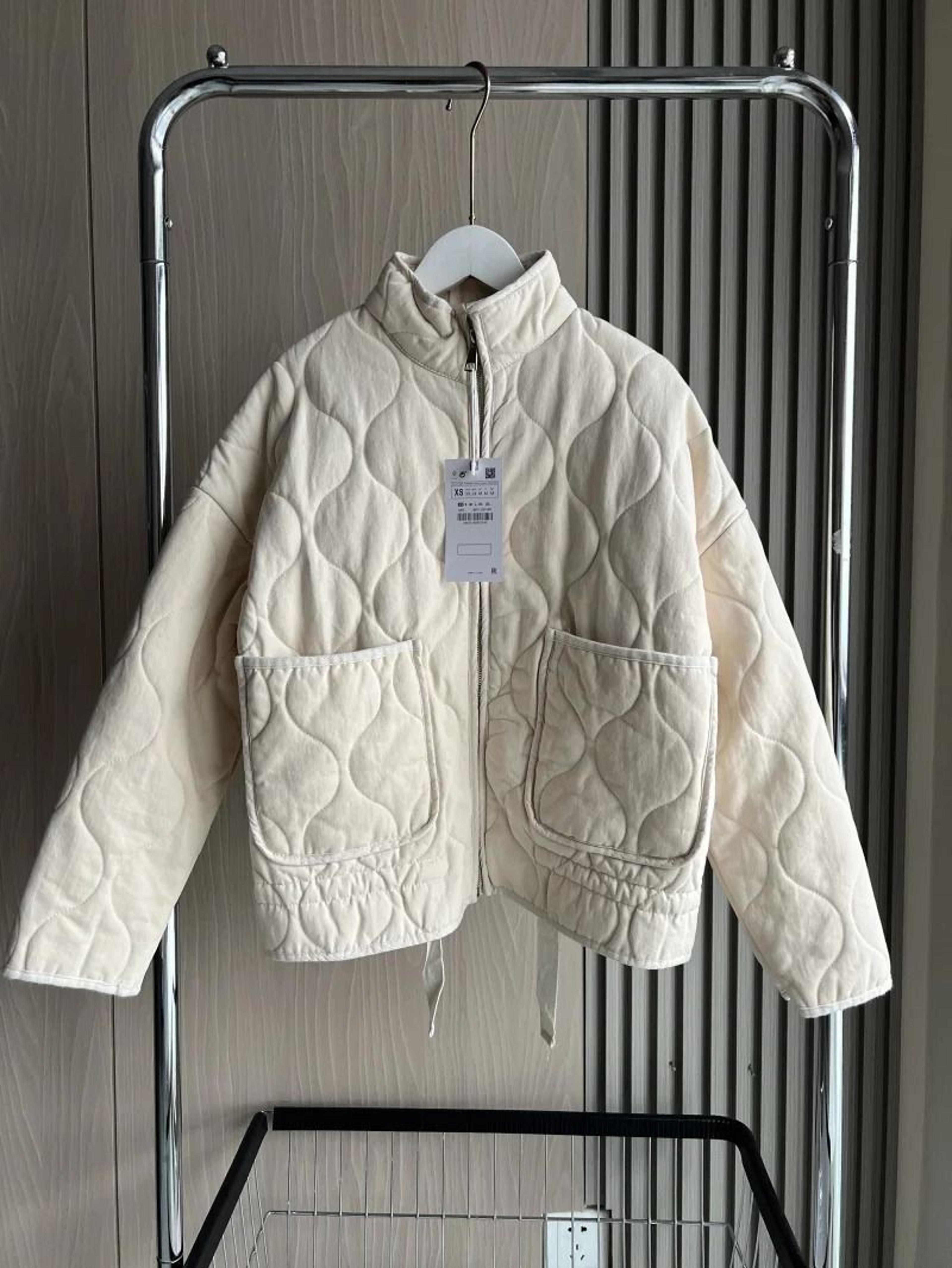 ZW Vintage Rayon Quilted System  Premium Lenzing Cotton Jacket  HighCollar Decorative Outerwear Inf 6