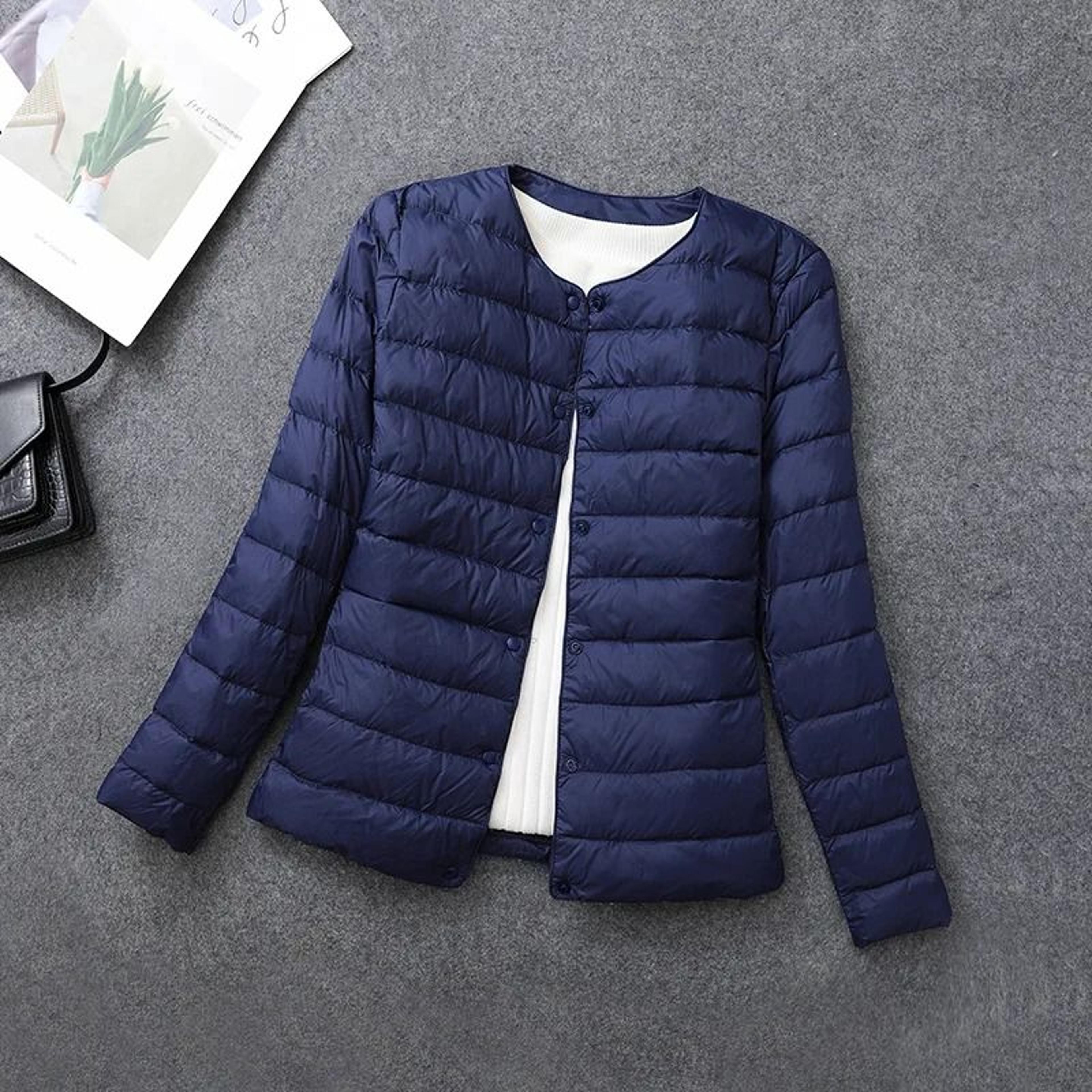 Womens Matt Fabric Duck Down System  Premium Lightweight Windbreaker Parka  Plus Size Thermal Infra 15