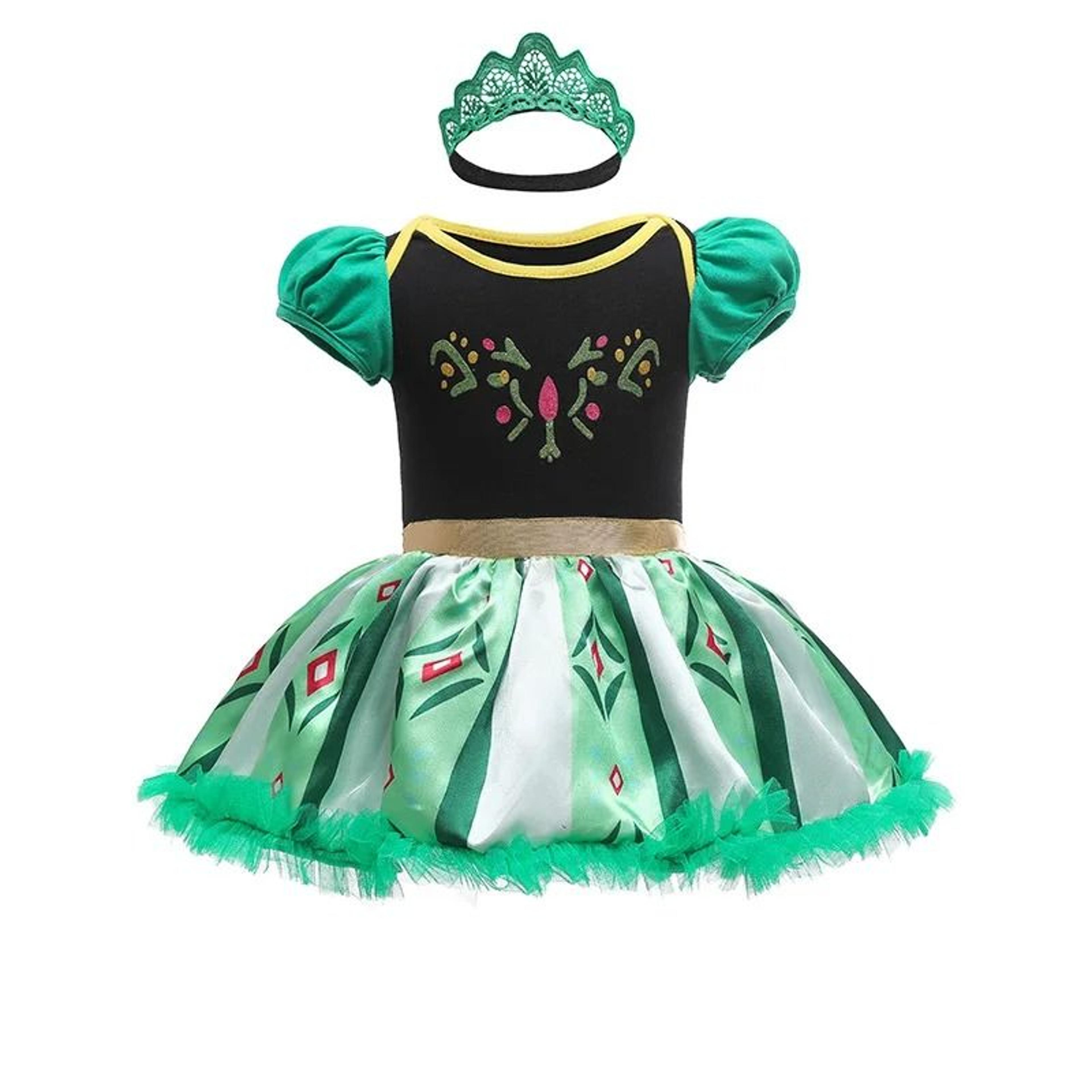 Baby Girls Princess Tutu Dress  Premium Anna Elsa Snow Queen Infant Romper  Birthday Costume System 7