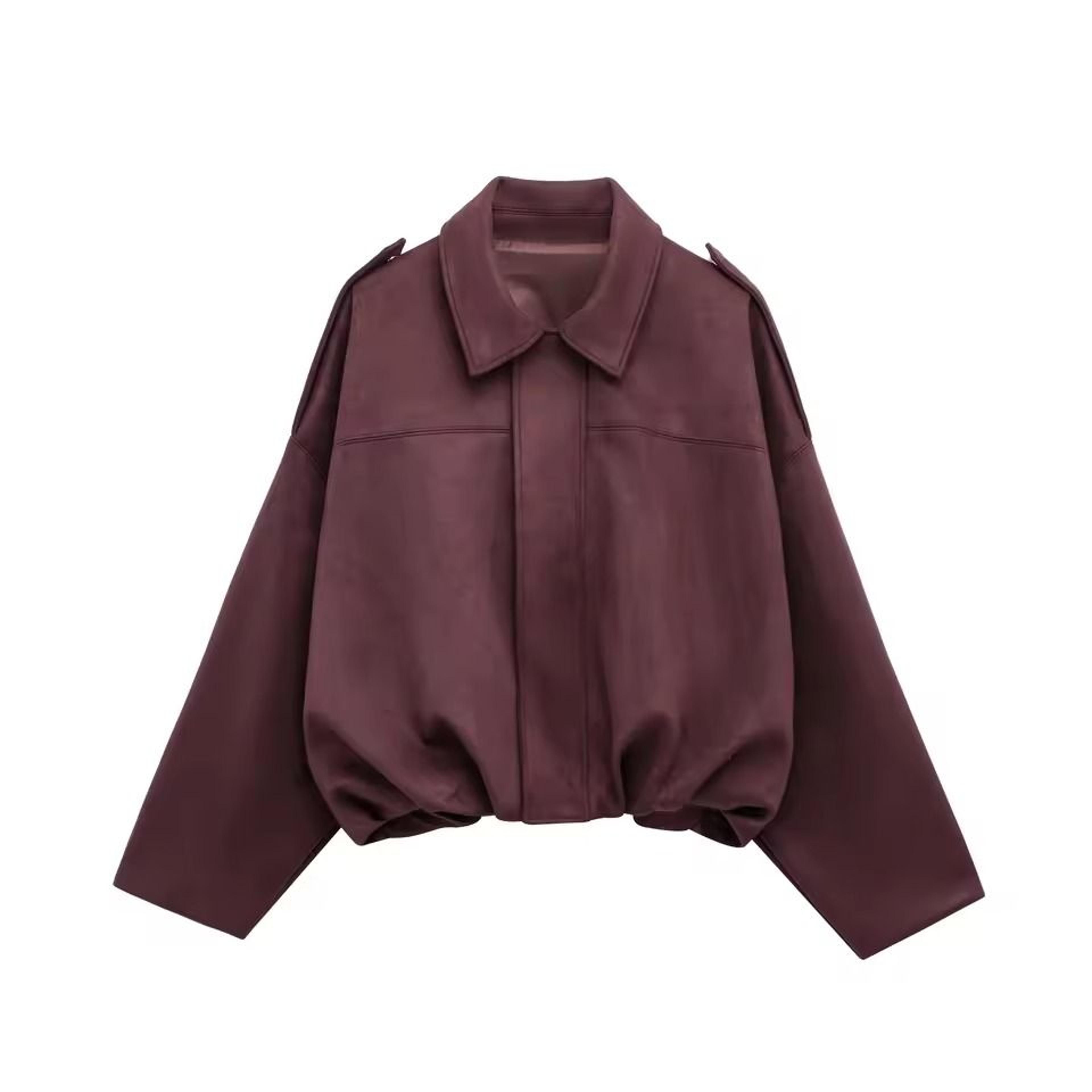 HH Womens Suede Bomber Jacket  Premium Loose Vintage Motorcycle Coat  Casual Lapel Zipper Outerwear 9
