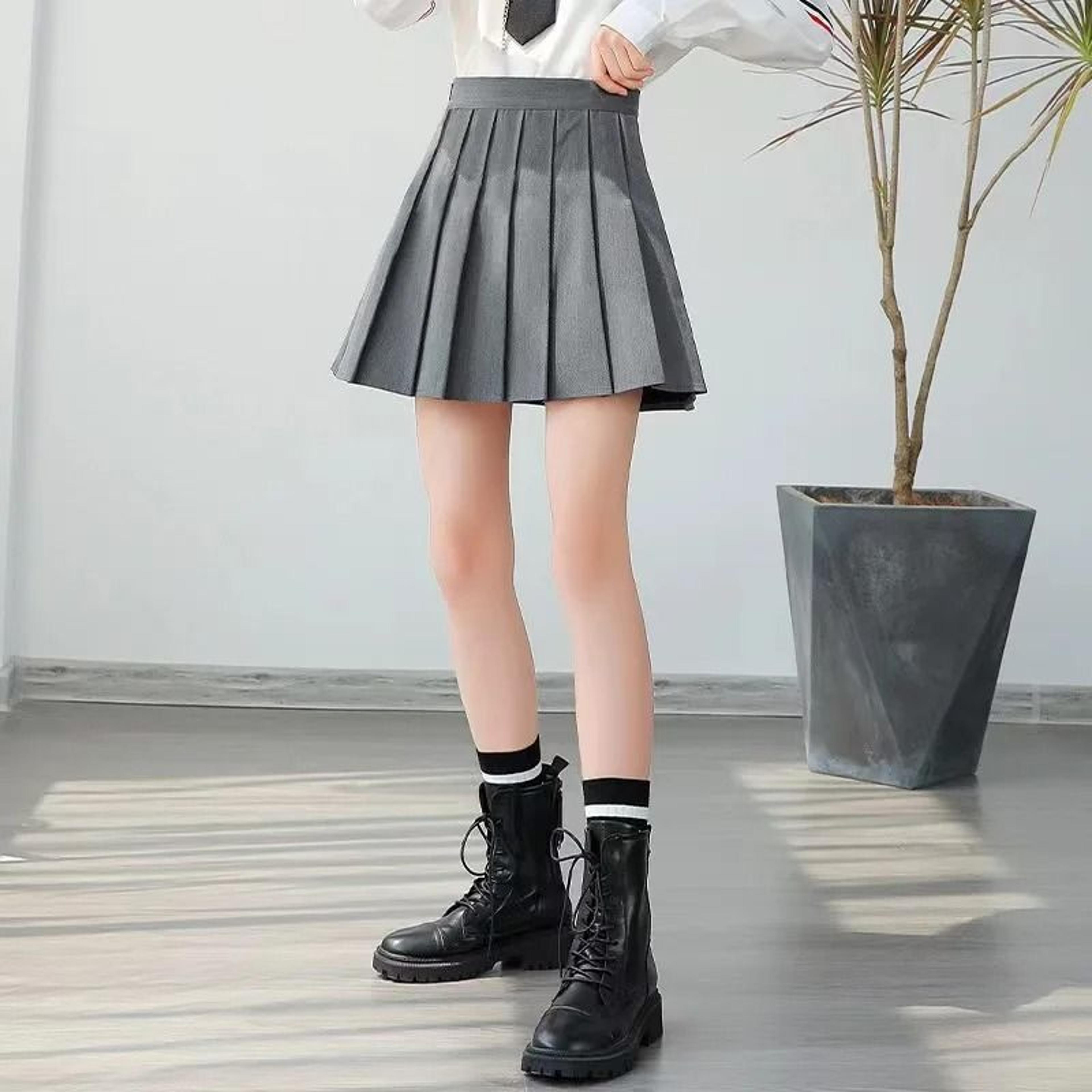 Womens High Waist Pleated Mini Skirt  Premium Korean Tennis Student Skirt  Sexy Summer Vintage Danc 9