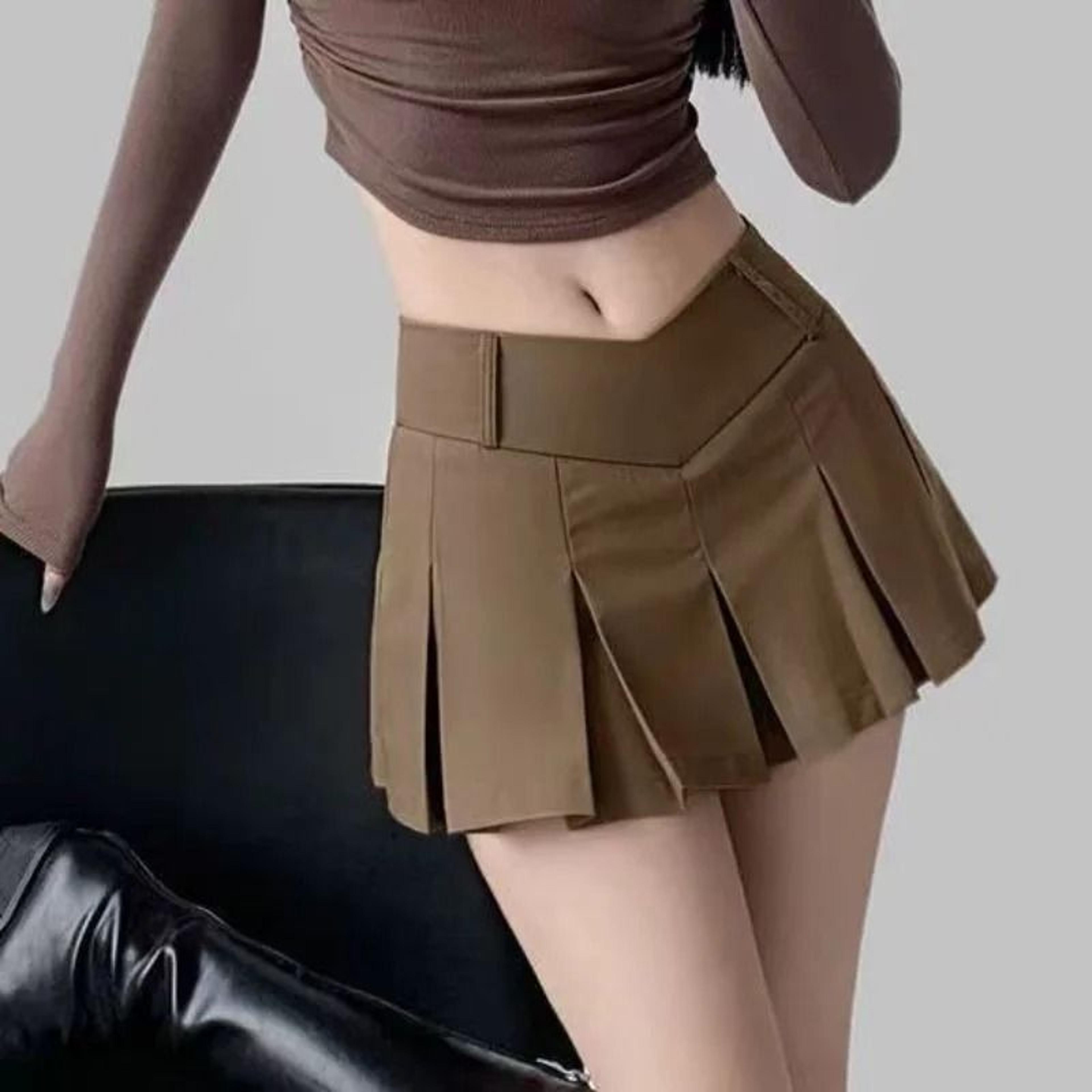 Womens High Waist Pleated Mini Skirt  Premium Korean Tennis Student Skirt  Sexy Summer Vintage Danc 10
