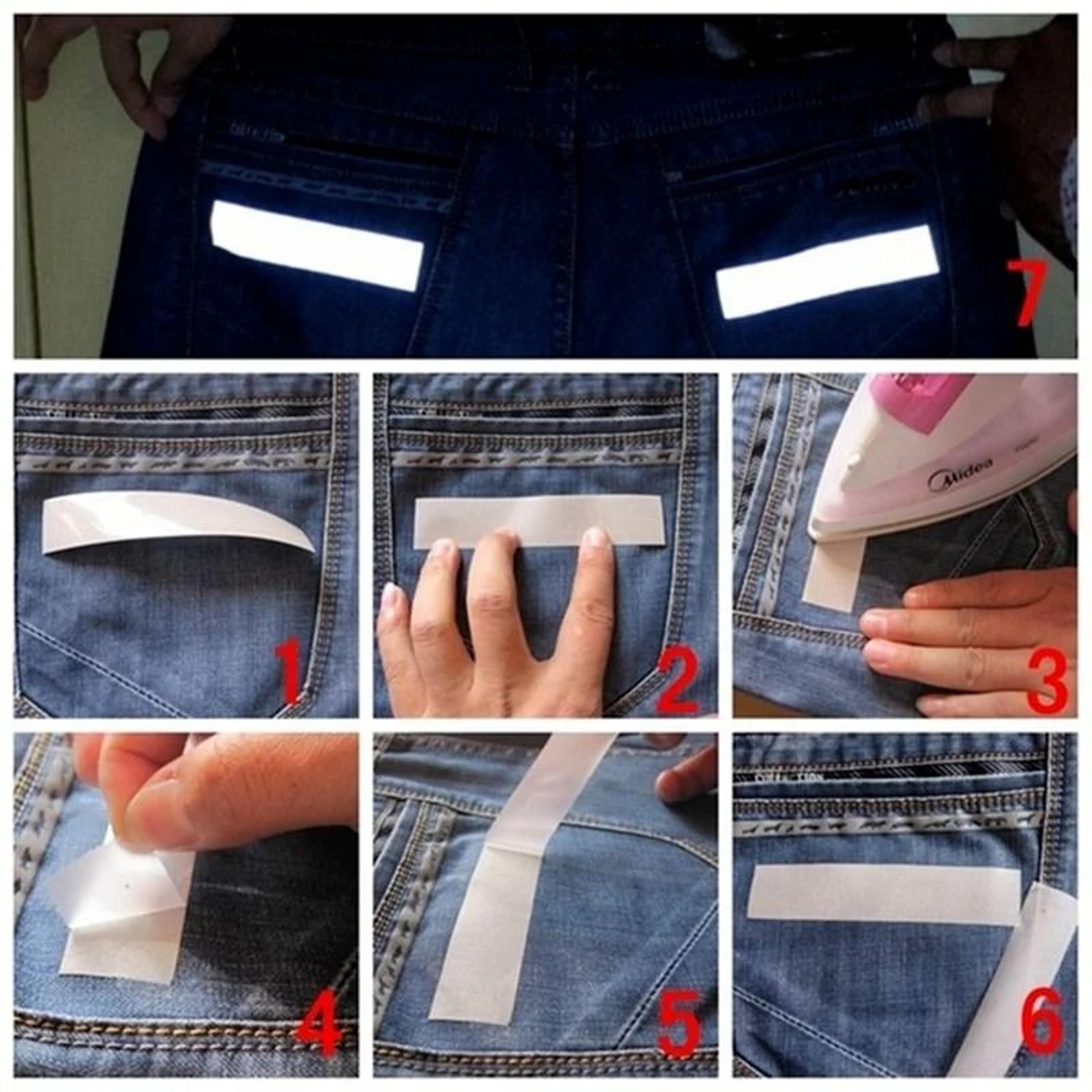 5M High Reflective Heat Transfer Strip  Premium DIY Reflective Film For Clothing Bags  Handmade Cra 4