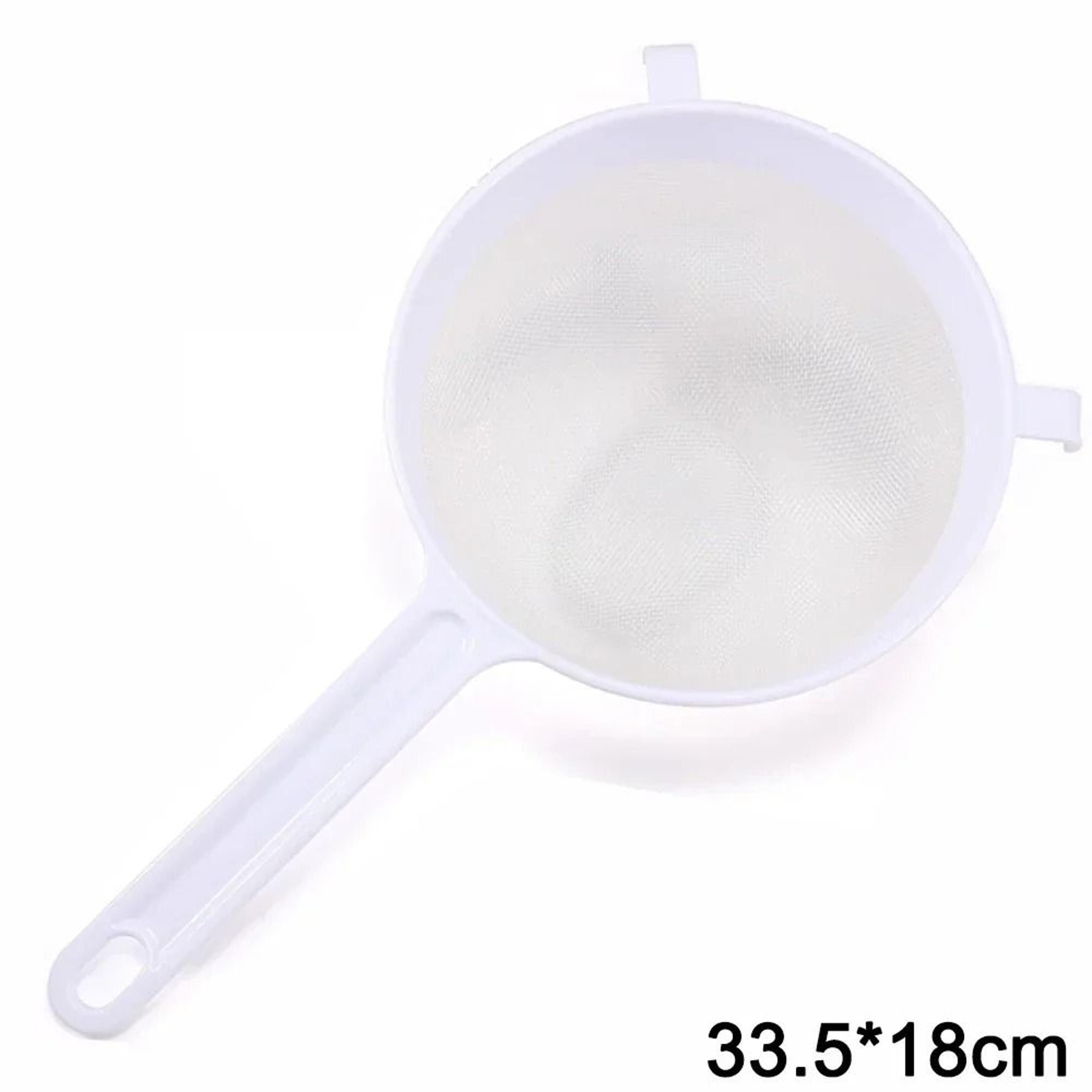Fine Mesh Plastic Kitchen Strainer  Premium Nut Milk  Coffee Sieve System With Ergonomic Handle 9