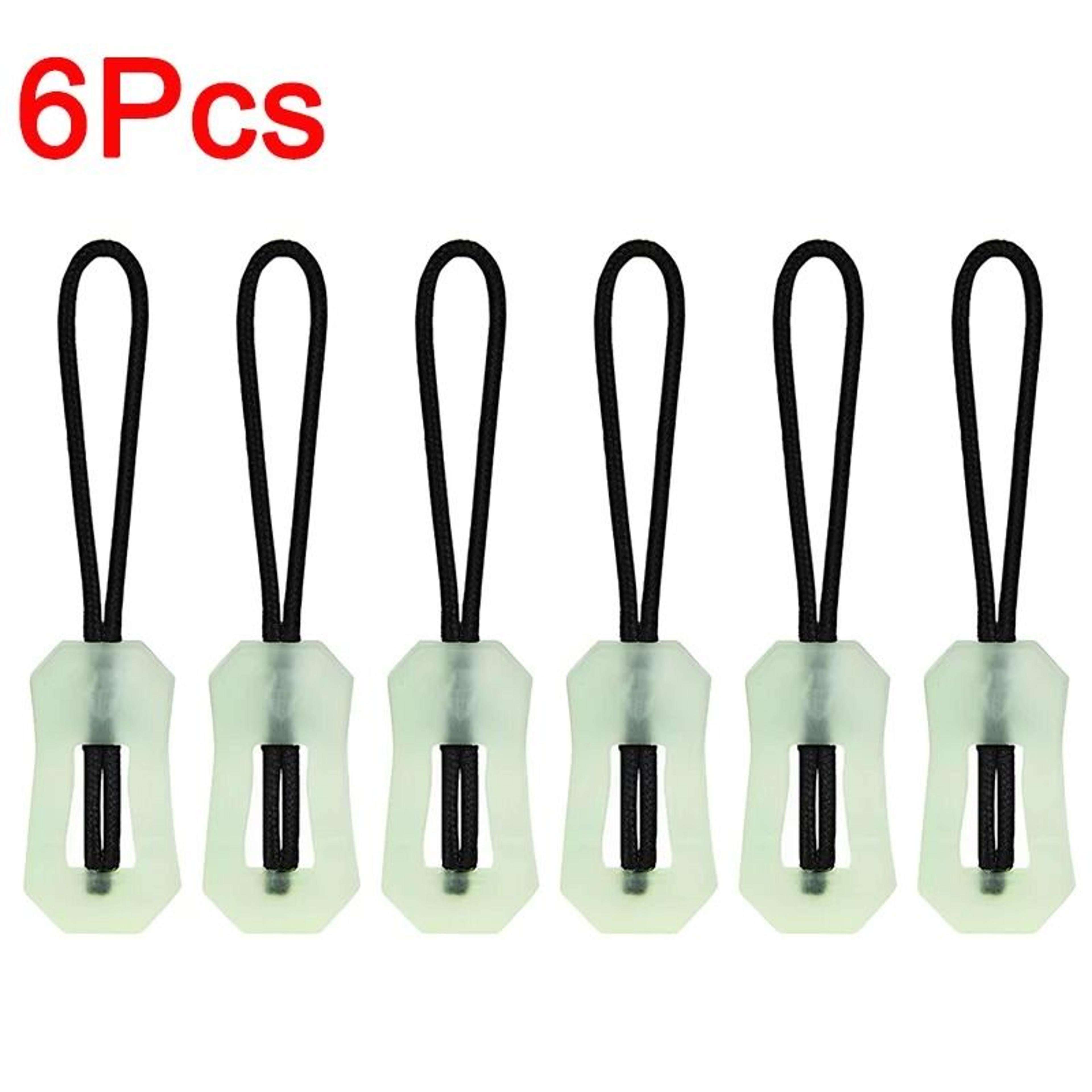 6Pcs Luminous Zipper Pull System  Premium Glow In The Dark AntiLost Backpack  Jacket Infrastructure 6