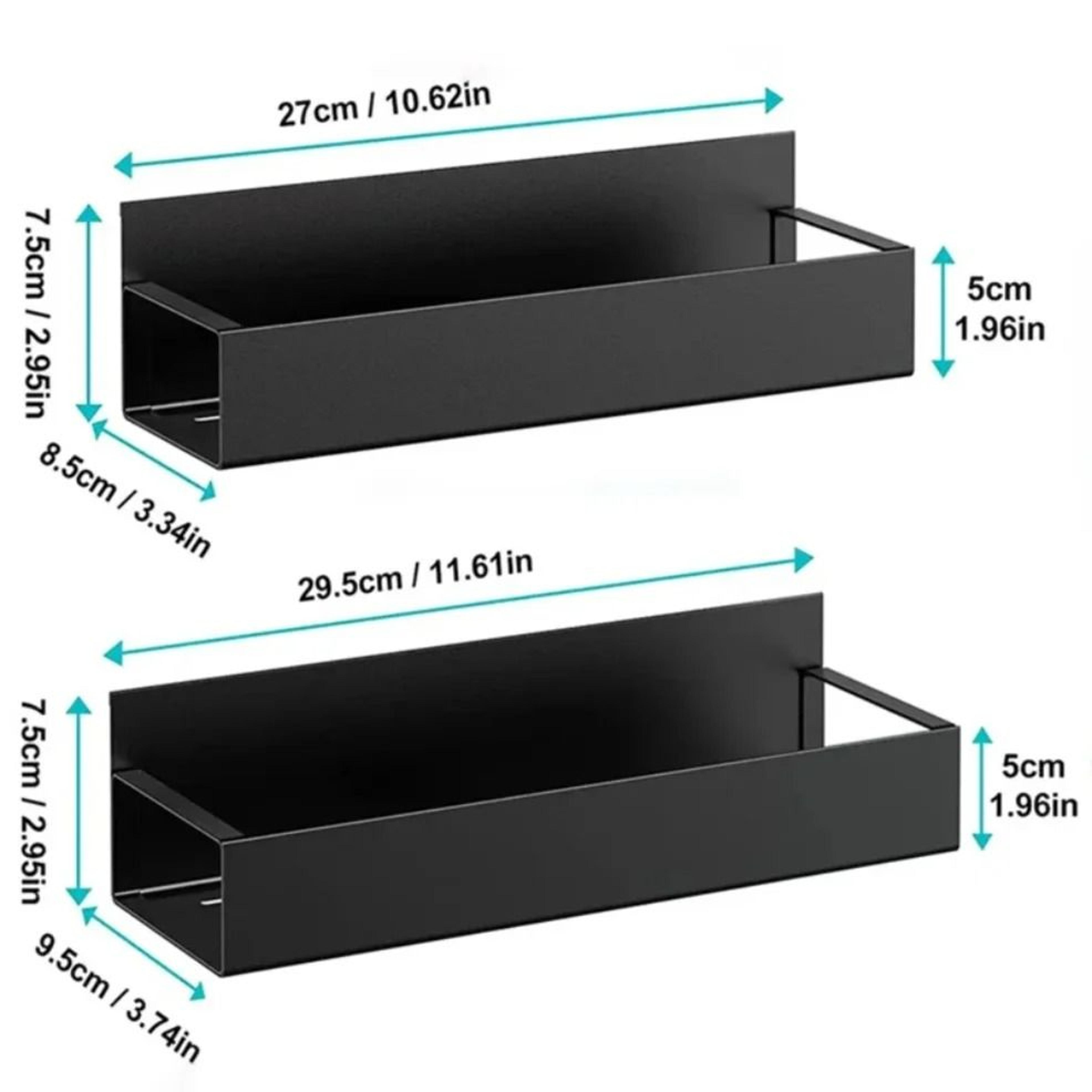 2pcs Magnetic Side Storage Shelf Spice Rack Hanging Kitchen Organizer 4