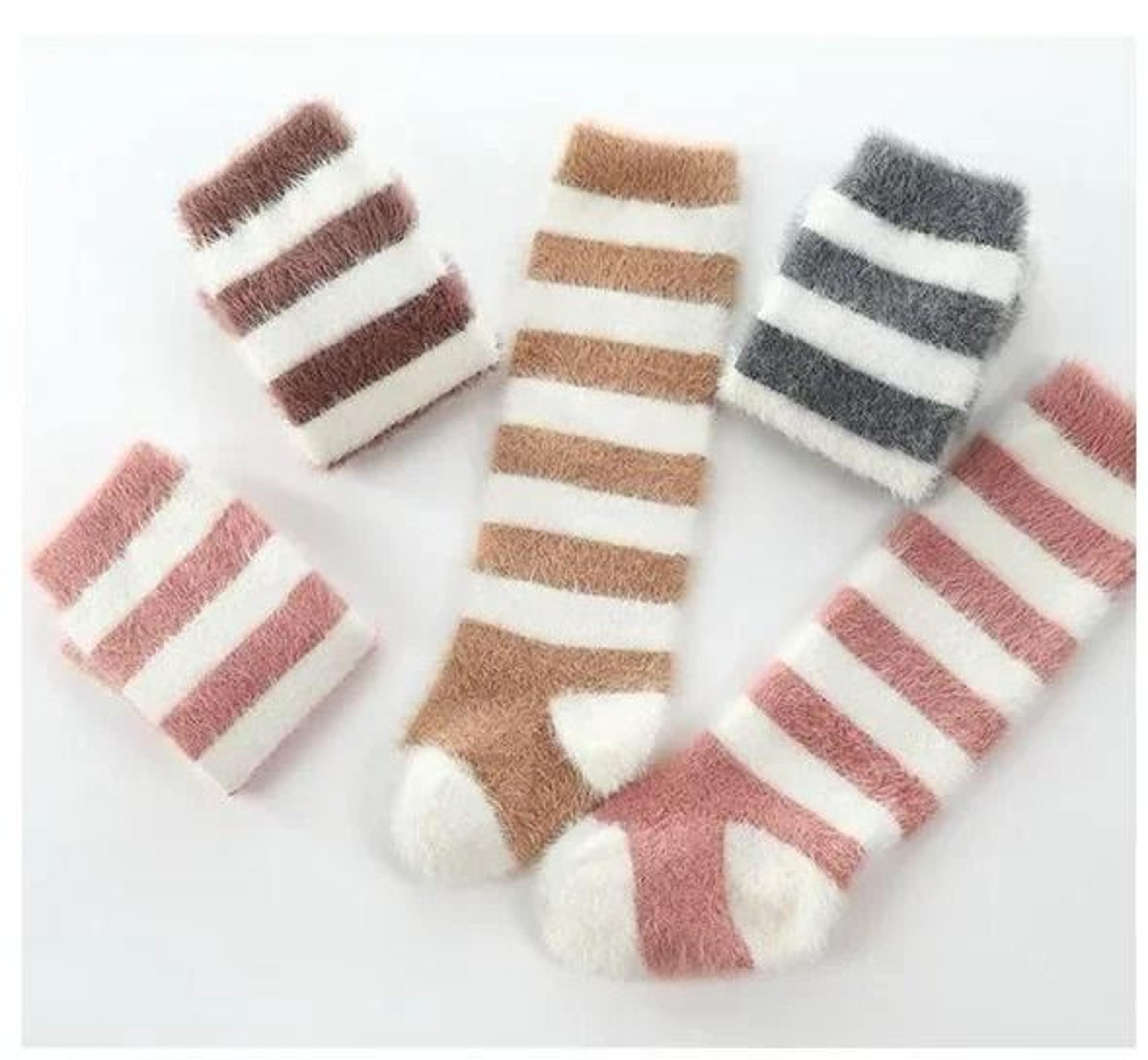 Winter Thick Warm Plush Baby Stockings Super Soft Knee High Socks 4