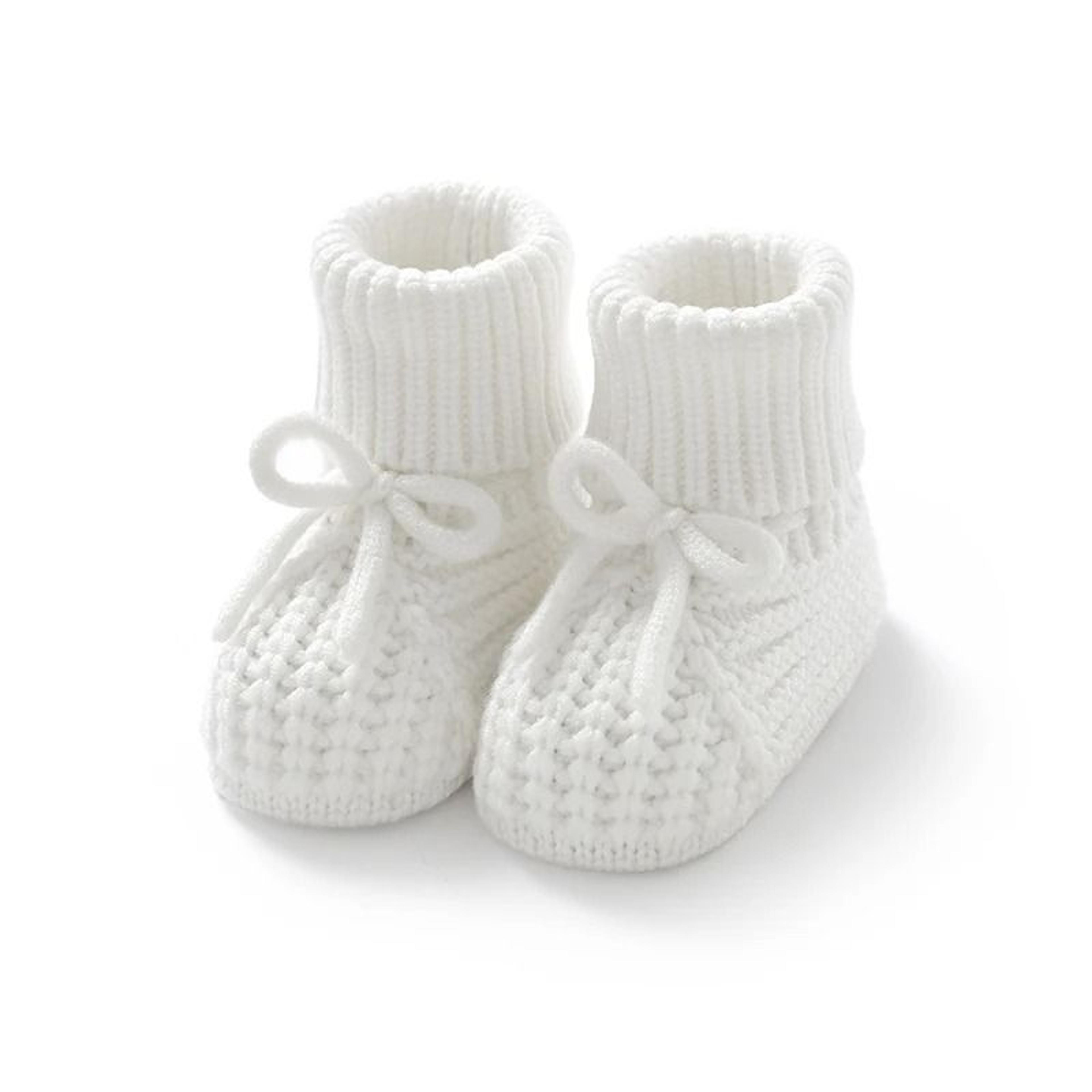 Knitted SoftSoled AntiSlip Baby Booties  First Walker Crib Shoes 6
