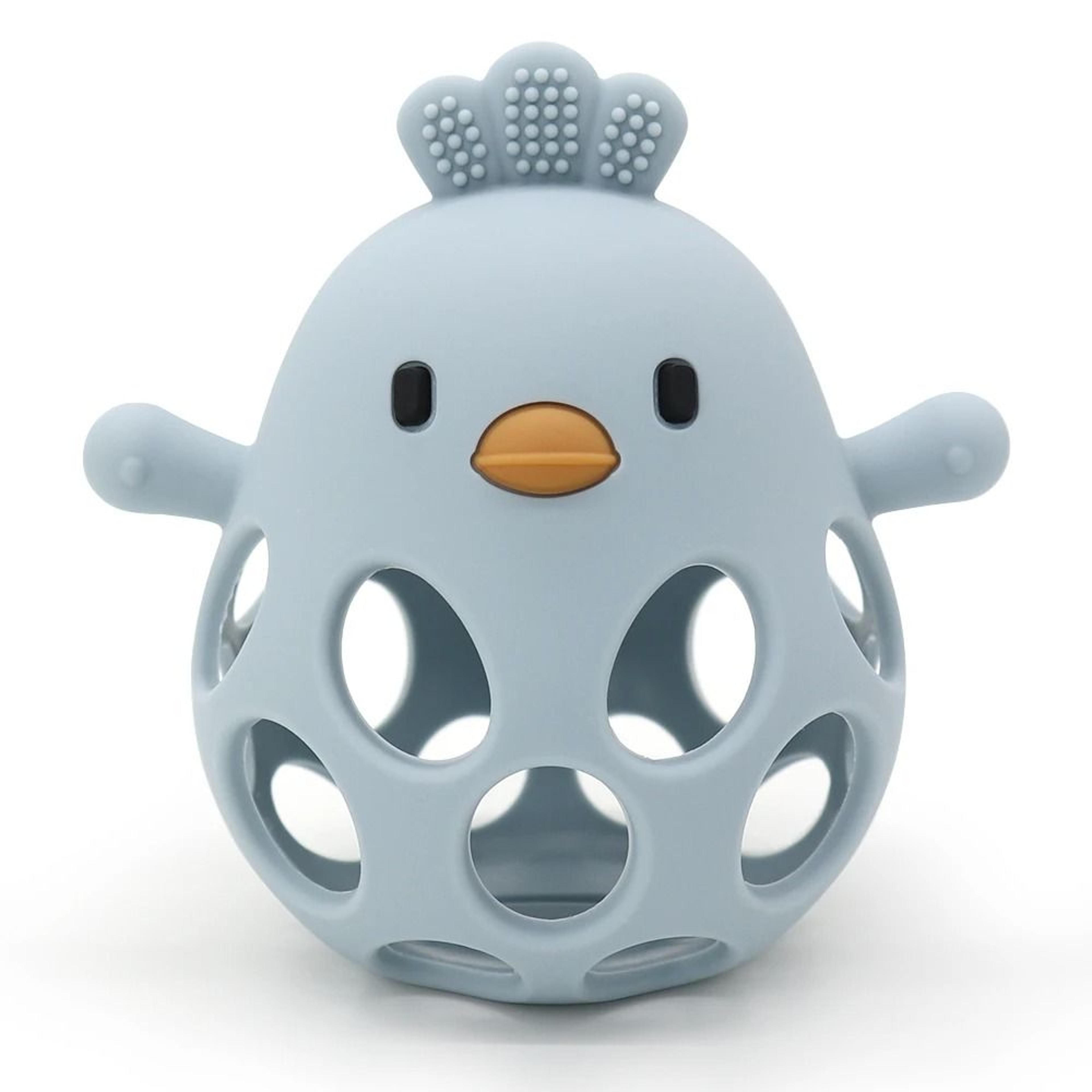 Cartoon Chick Silicone Baby Teether Toy  AntiEating Hand Dental Care 10