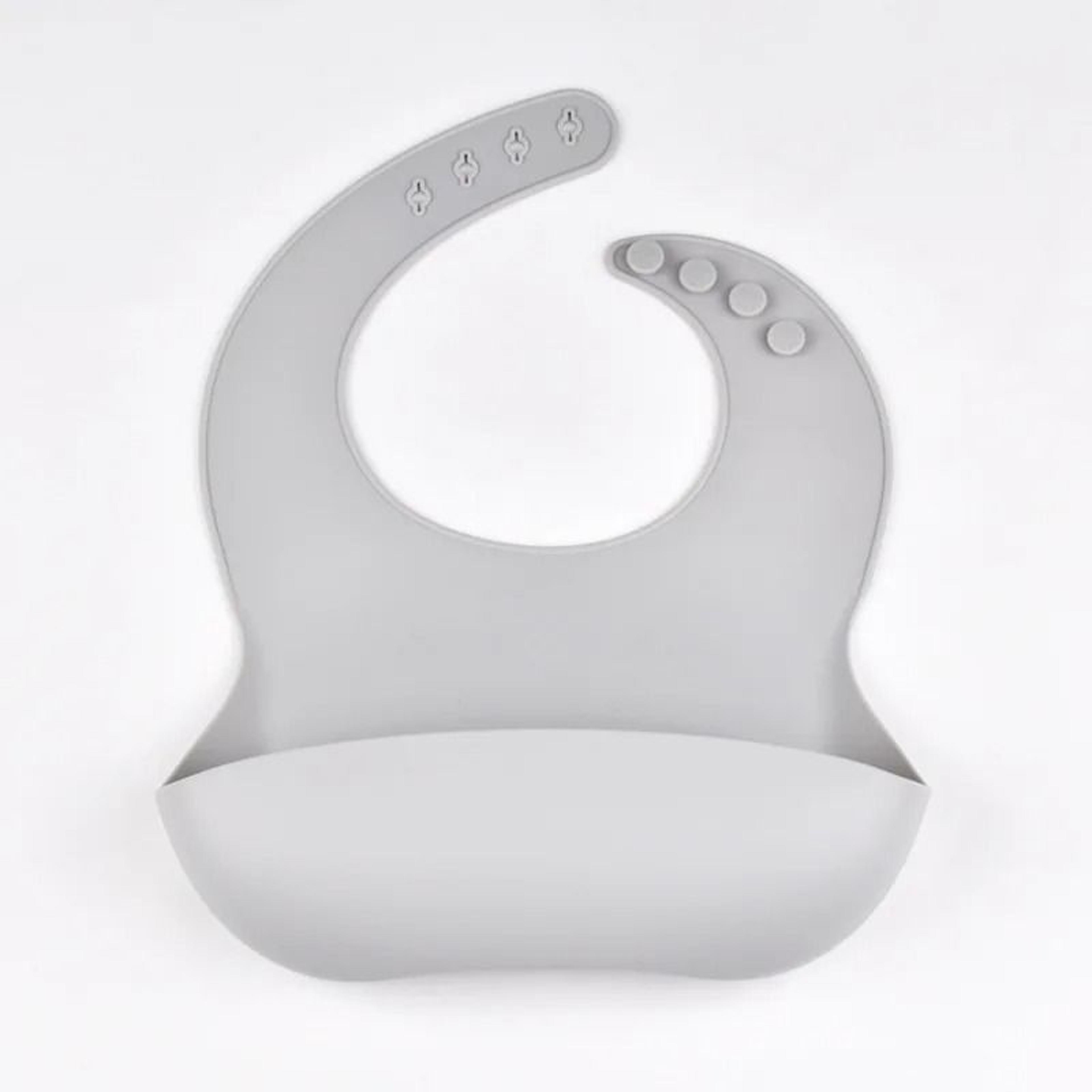 Waterproof Silicone Baby Tray Bib  4Speed Adjustable Soft Feeding Bib 12
