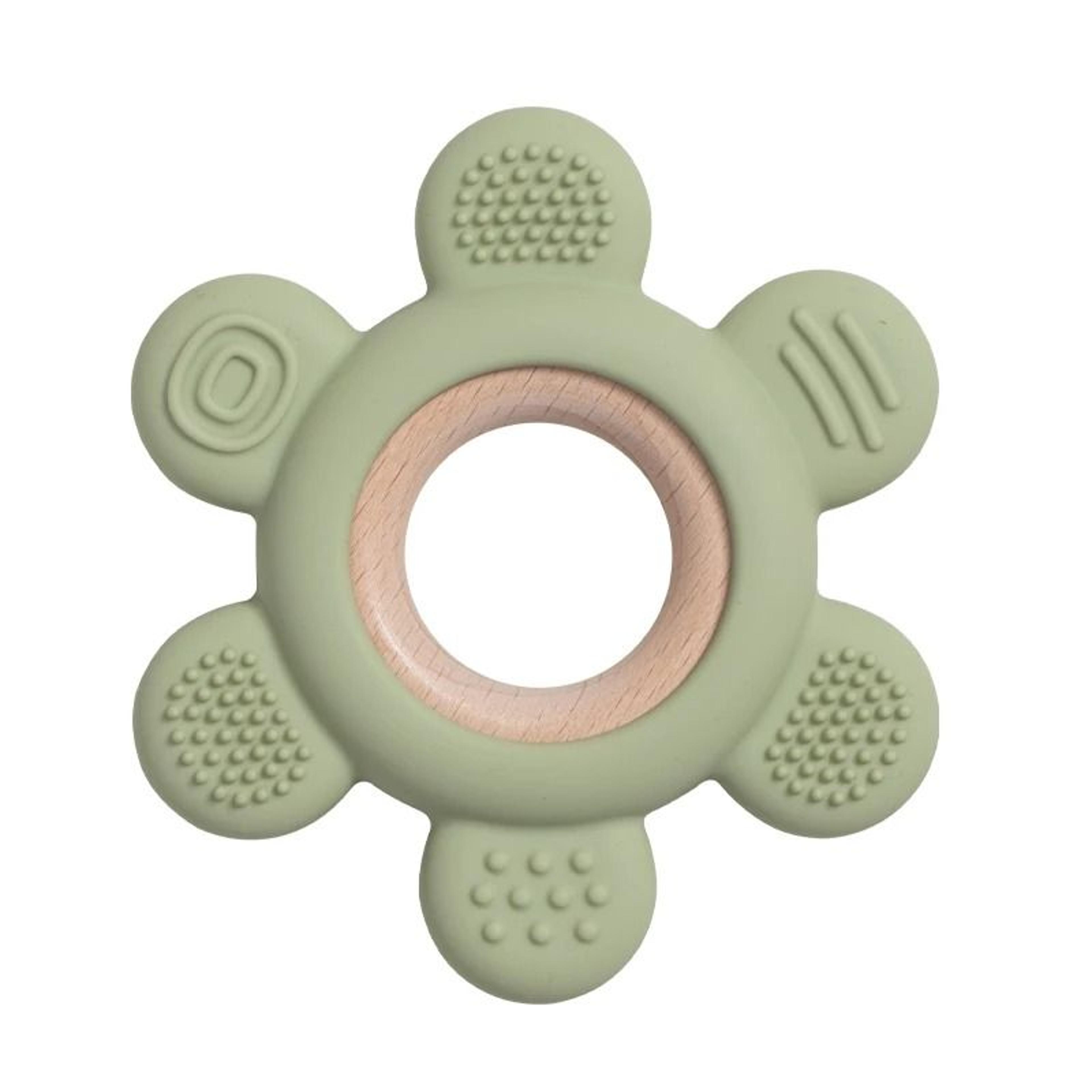 FruitTheme Silicone  Wooden Baby Teether  BPAFree Infant Chewing Toy 16