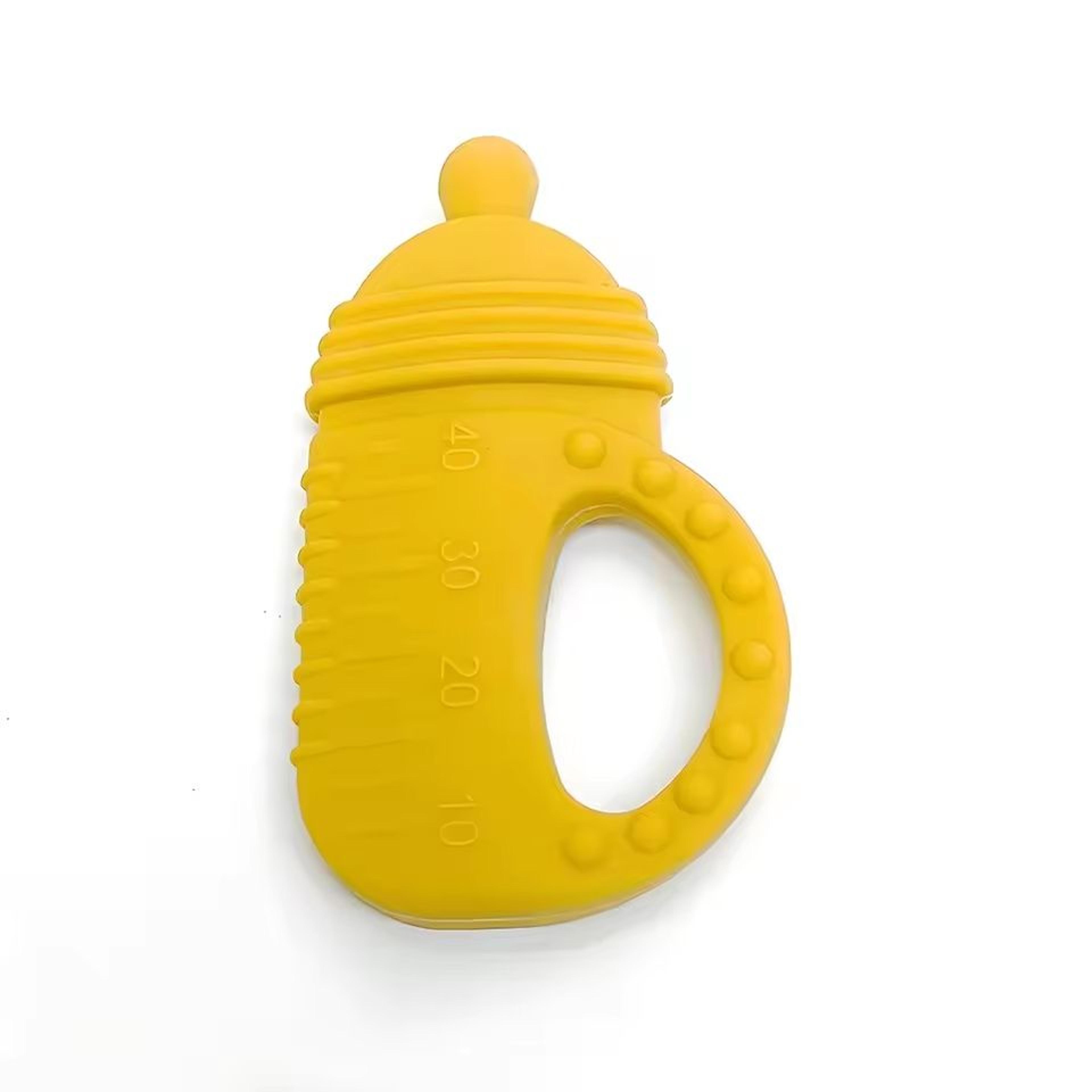 Silicone Baby Bottle Teether  FoodGrade Molar Toy With EasyGrip Handle 8
