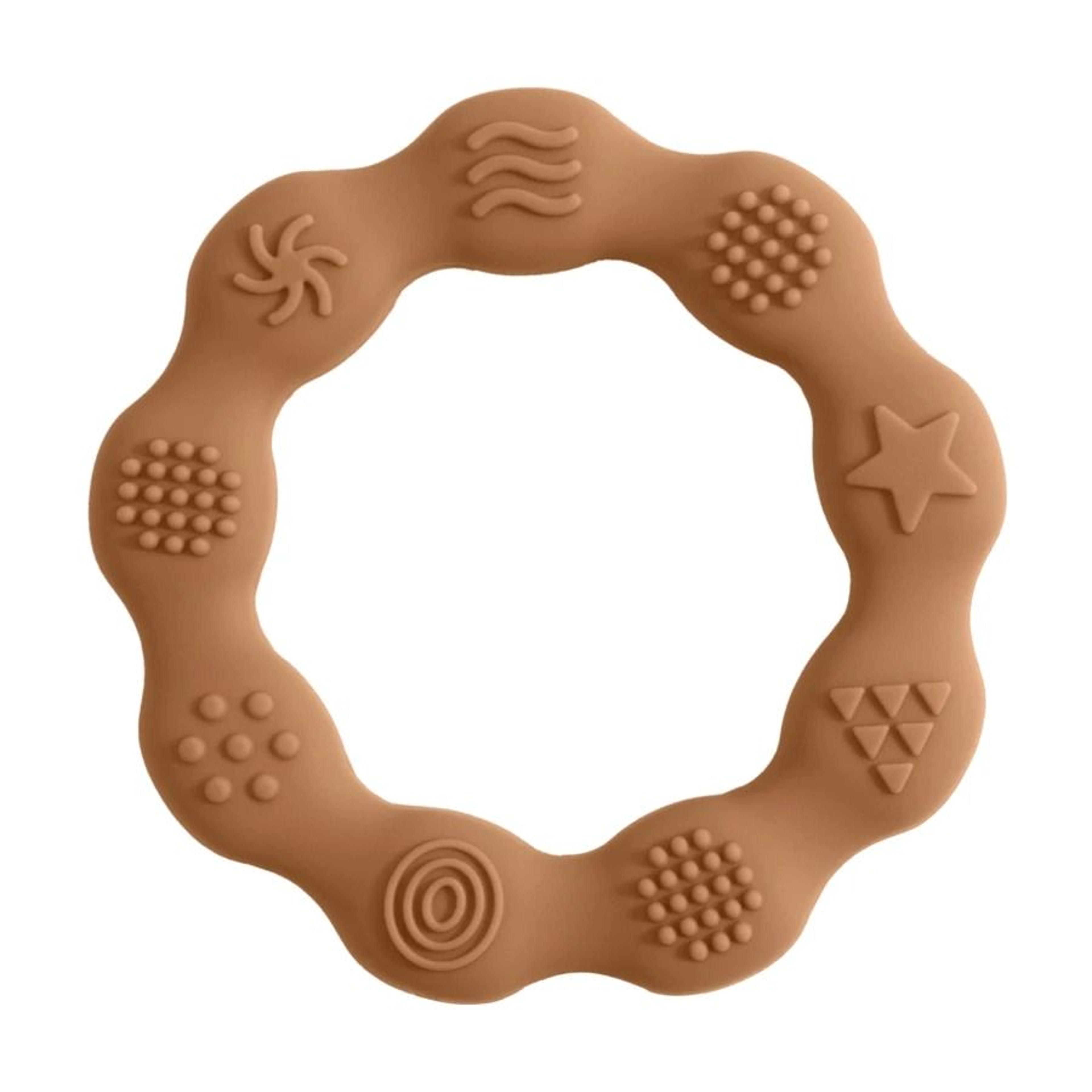 MultiTextured Silicone Teether Ring  Sensory Tactile Cognition  Molar Toy 11
