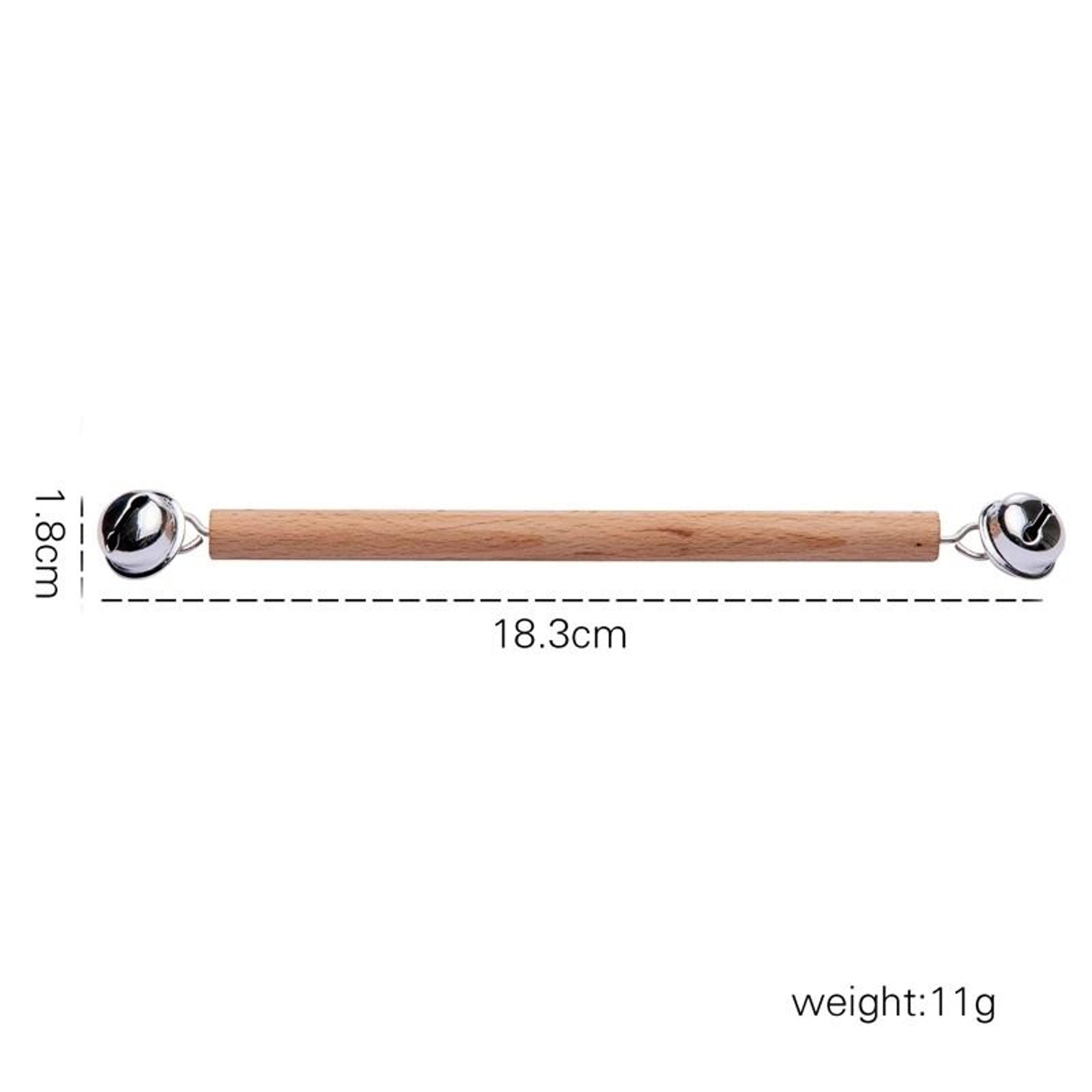 Montessori Wooden Bell Rattle  BPAFree Intelligence Development  Teething Toy 7