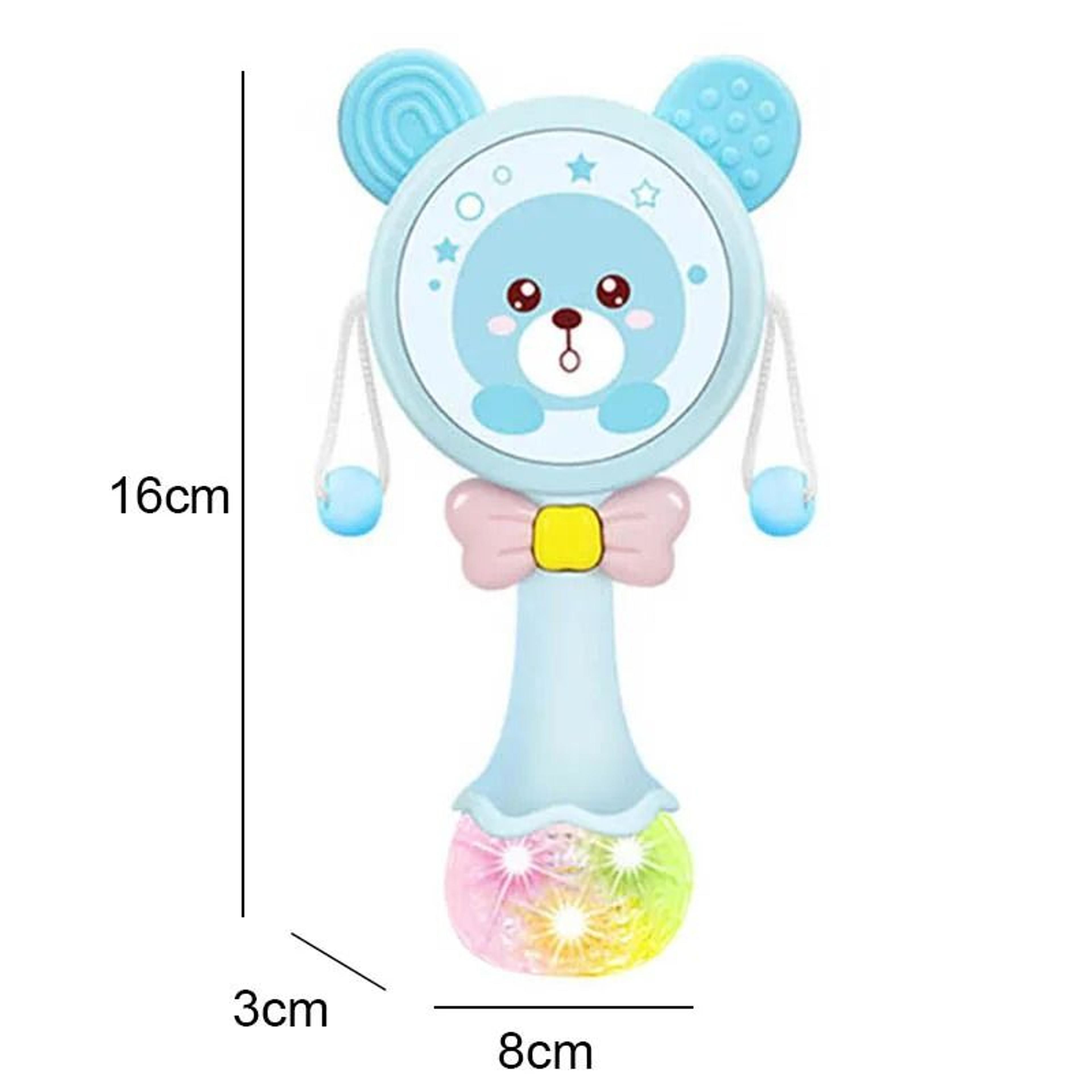 2025 Flashing Musical Rabbit Hand Bell  Early Educational Teether Rattle Toy 012M 13