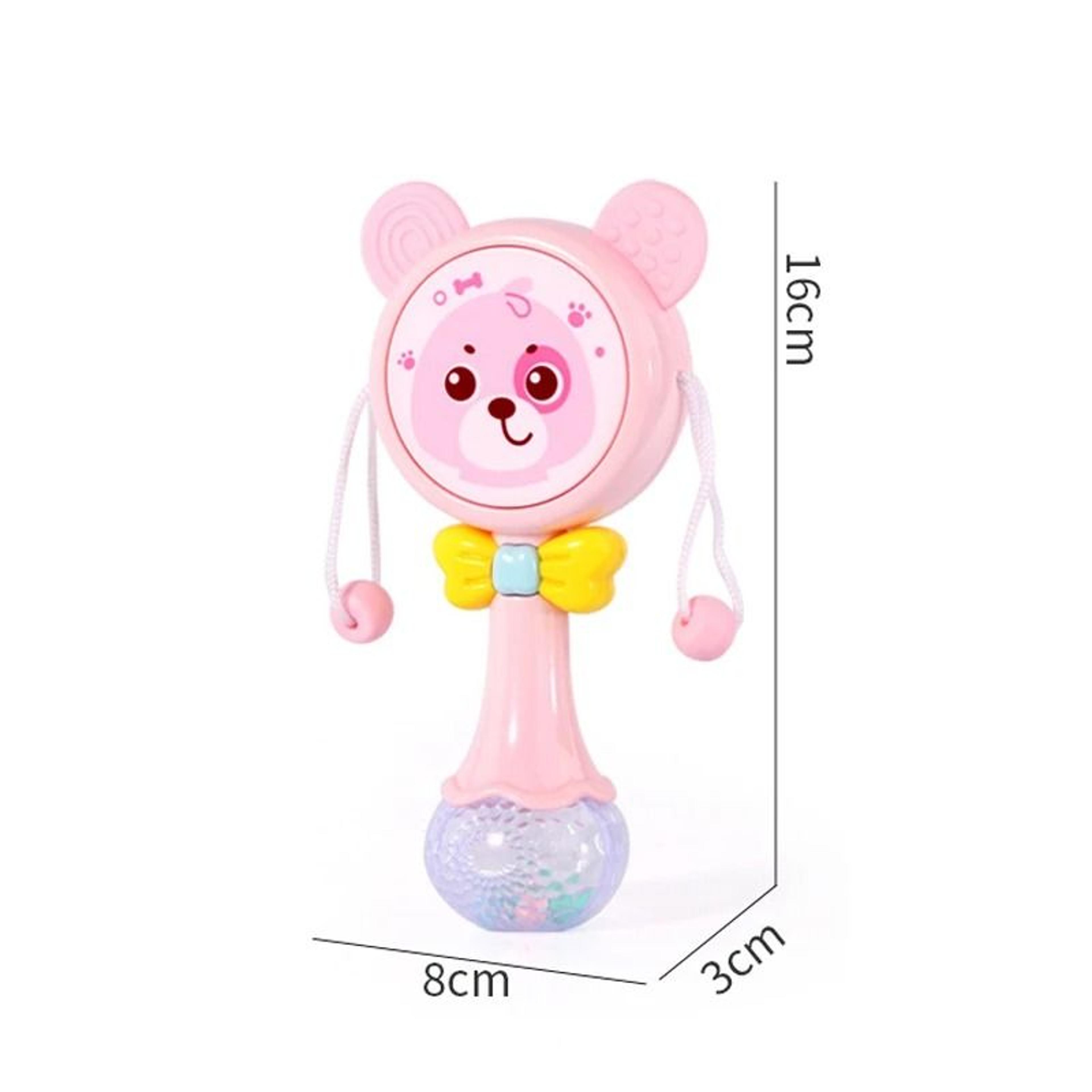 2025 Flashing Musical Rabbit Hand Bell  Early Educational Teether Rattle Toy 012M 5