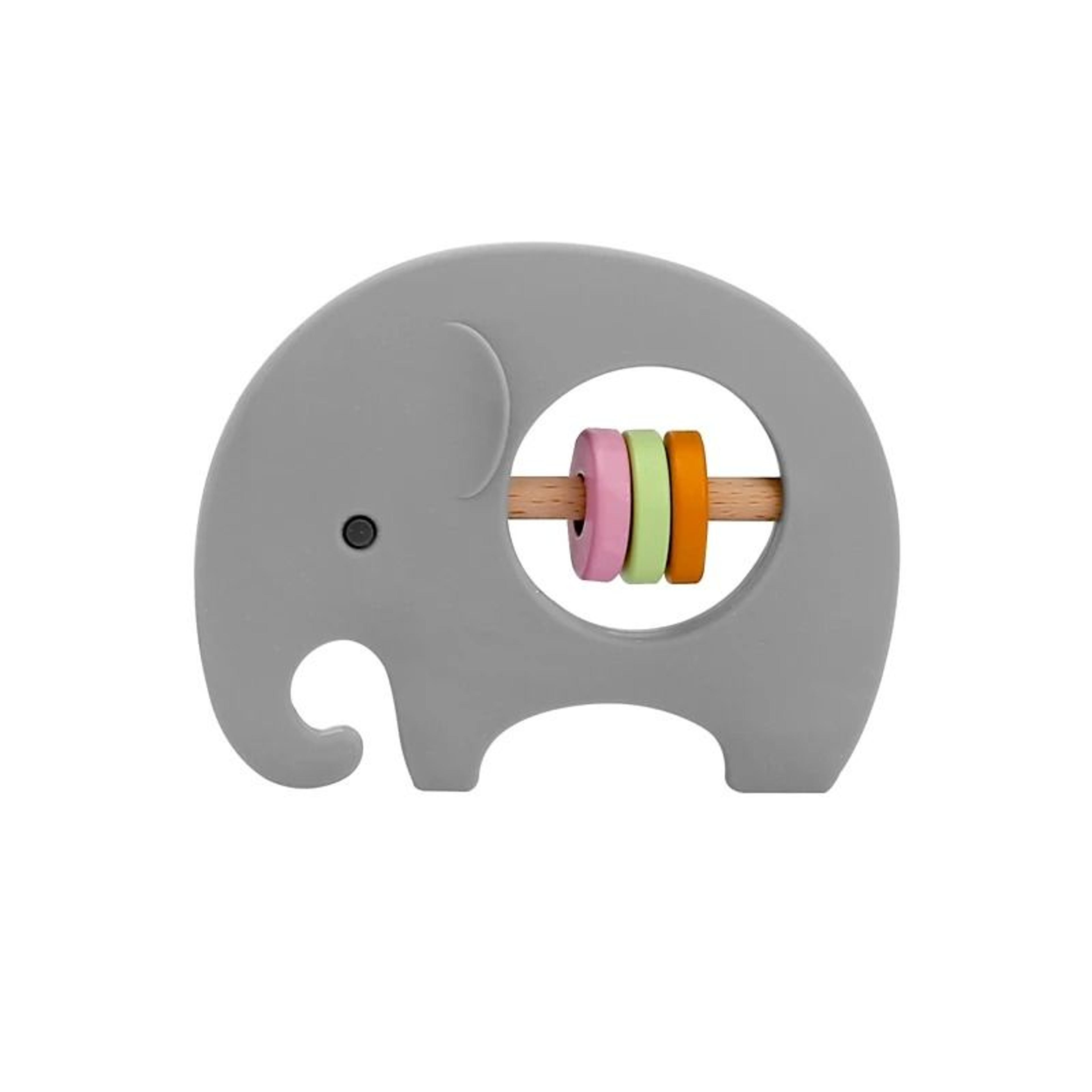 Silicone Elephant Baby Rattle  Teether  BPAFree Montessori Molar Toy 6