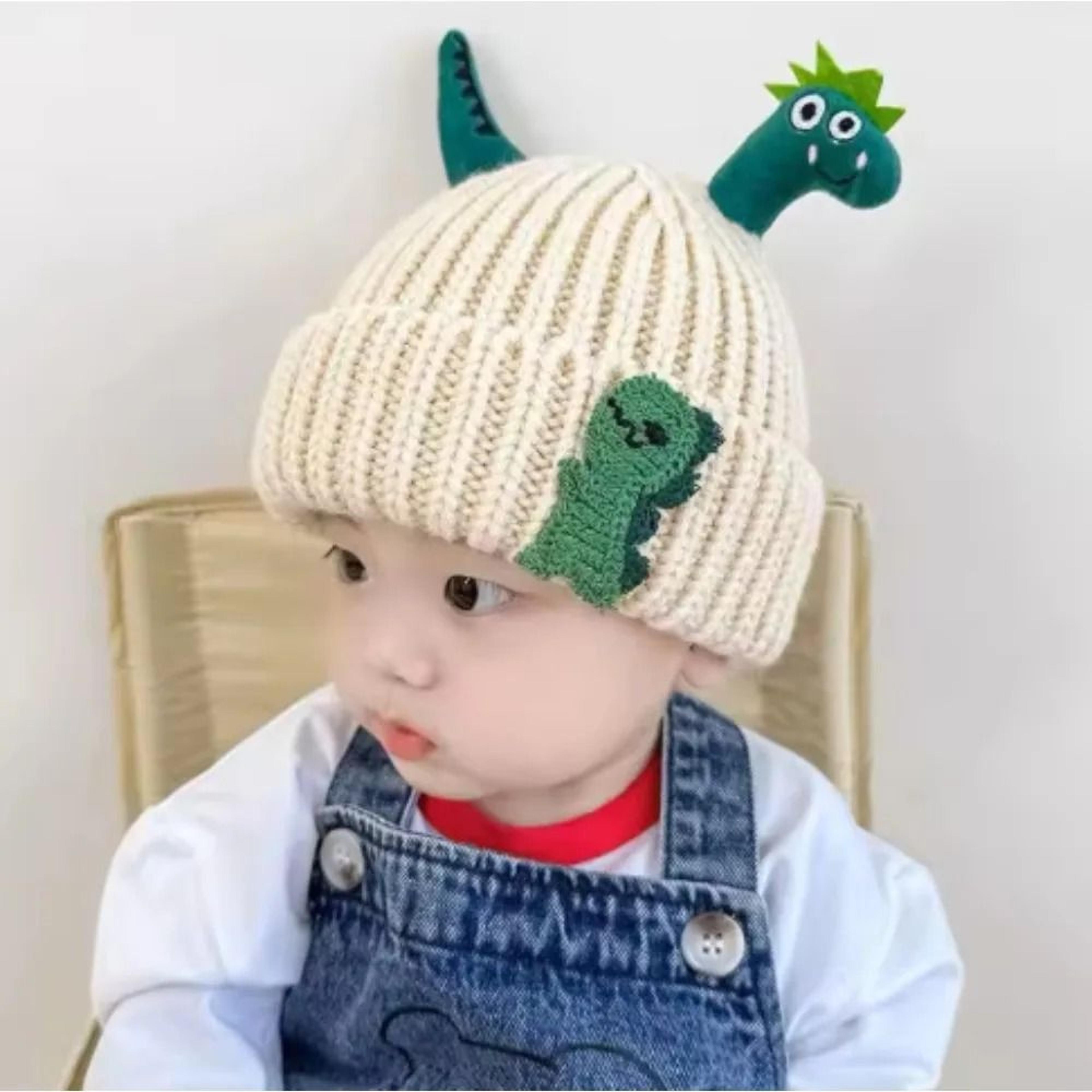 DinosaurKinetic Knitted Beanie  Premium Thicken Woolen Crochet Bonnet For Children 1