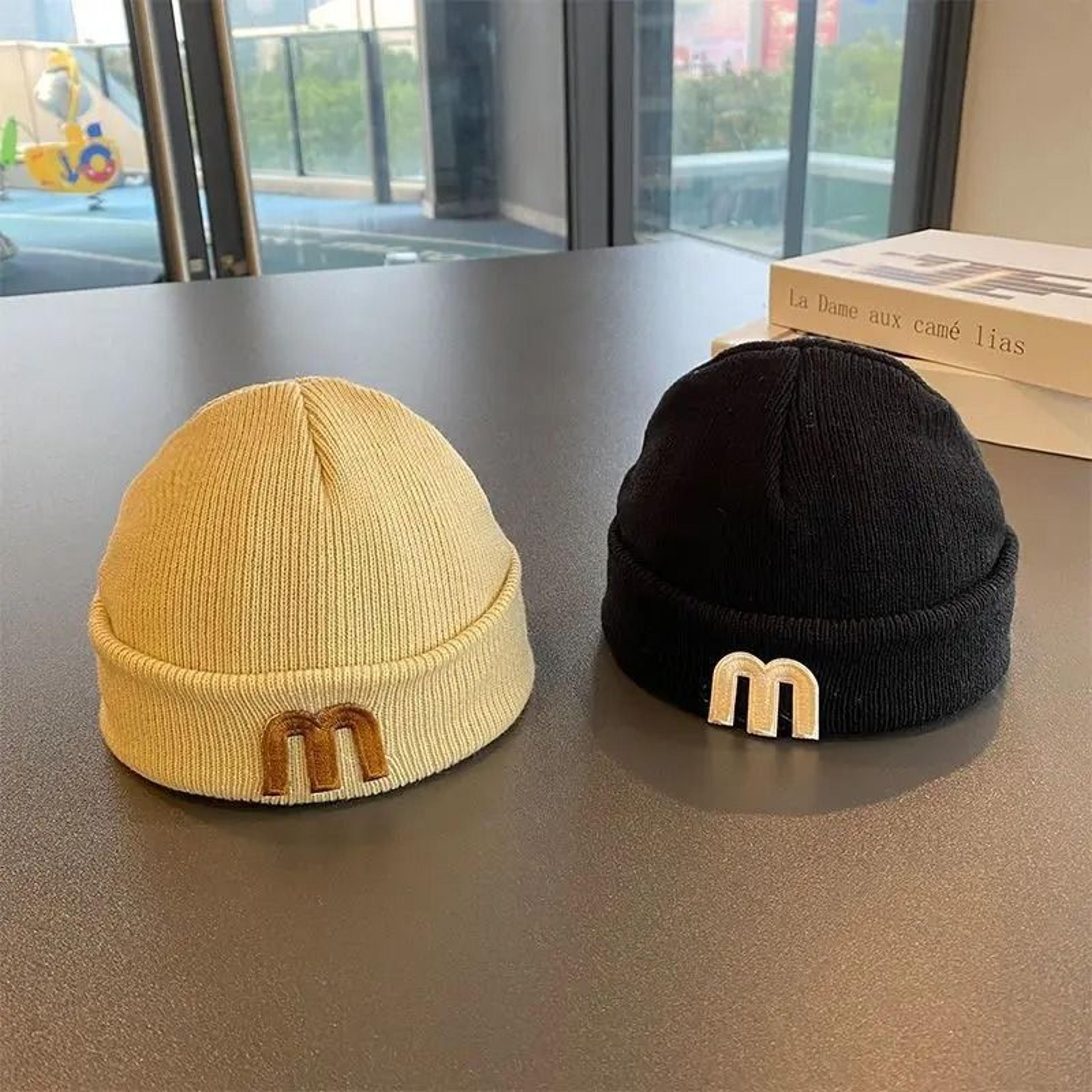 KoreanStyle Letter Knit Beanie  Premium Woolen Skull Cap For Infants 3