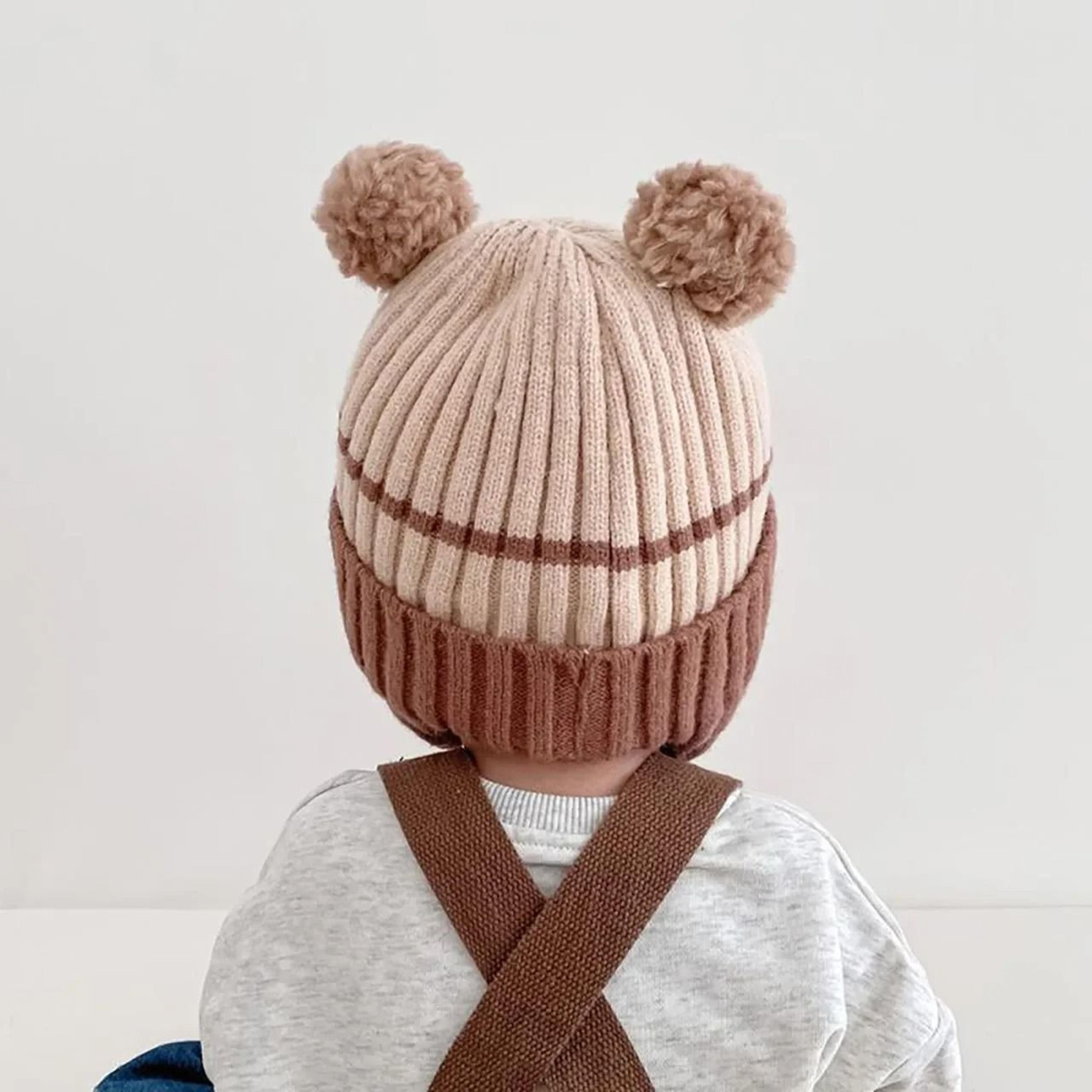 CartoonKinetic Lacing Beanie  Premium AntiCold Knitted Hat For Toddlers 5