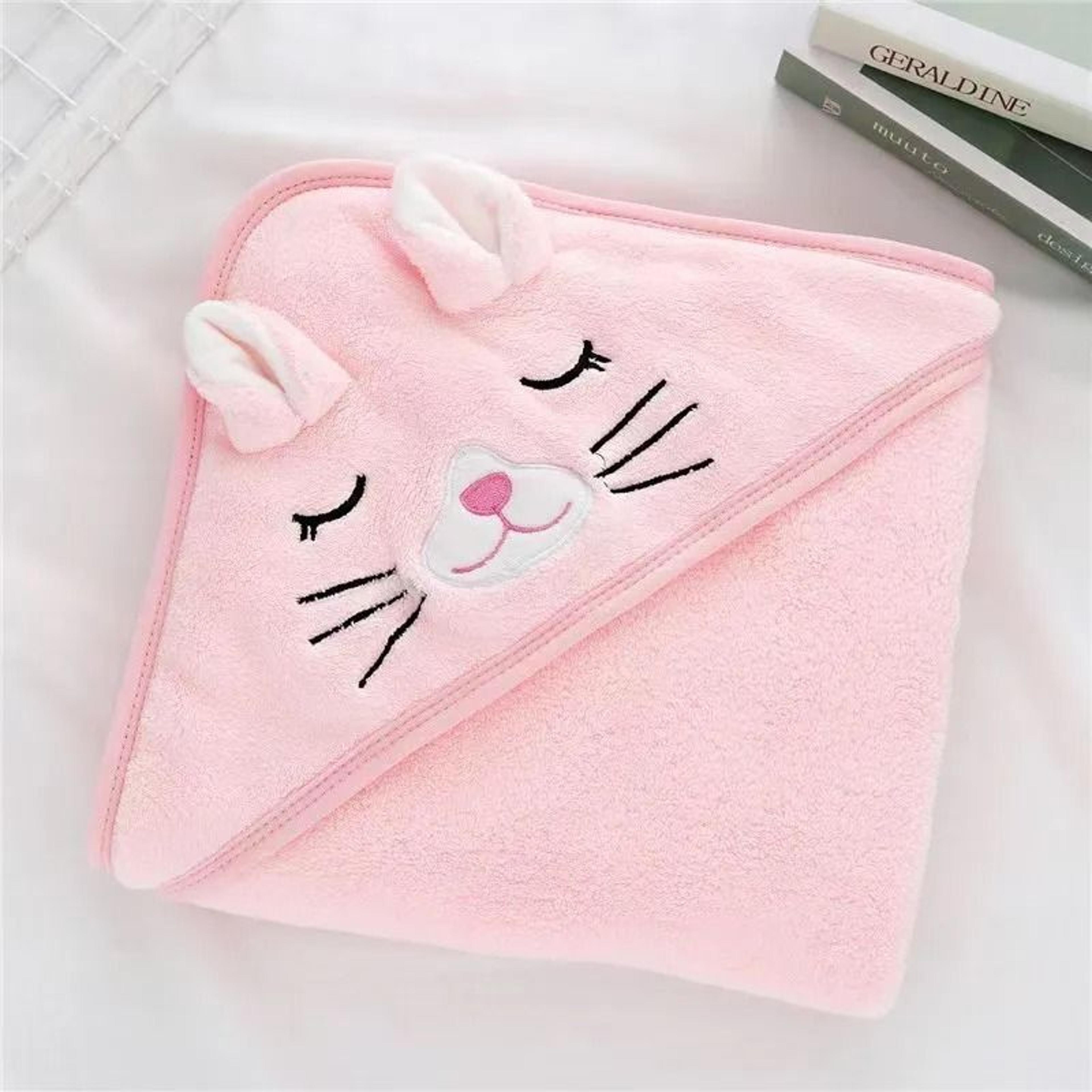HydroKinetic Hooded Cape  Premium Coral Velvet Absorbent Bath Towel For Children 8
