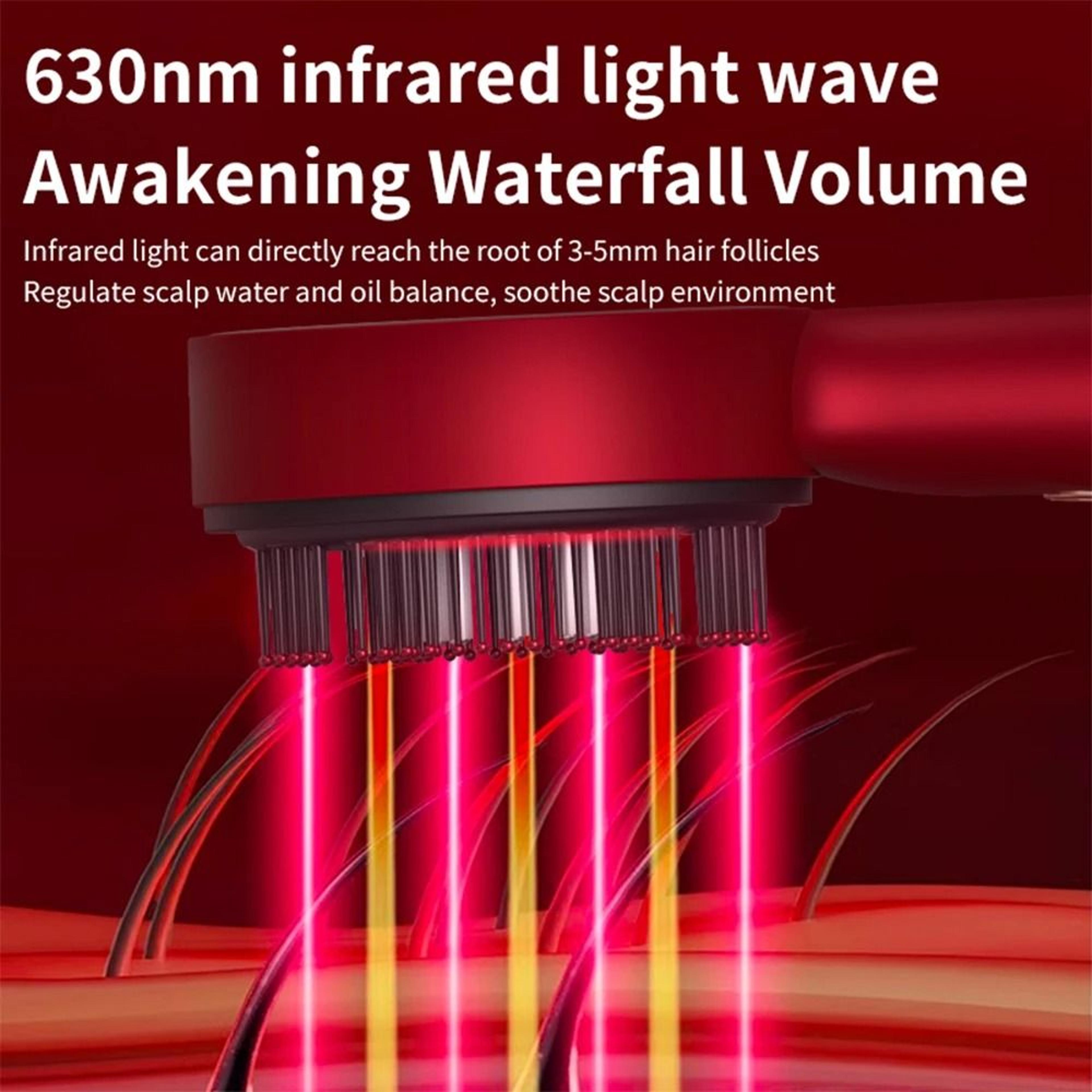 Red Light Scalp Therapy System  Premium Vibration Massage Comb  Liquid Applicator 3