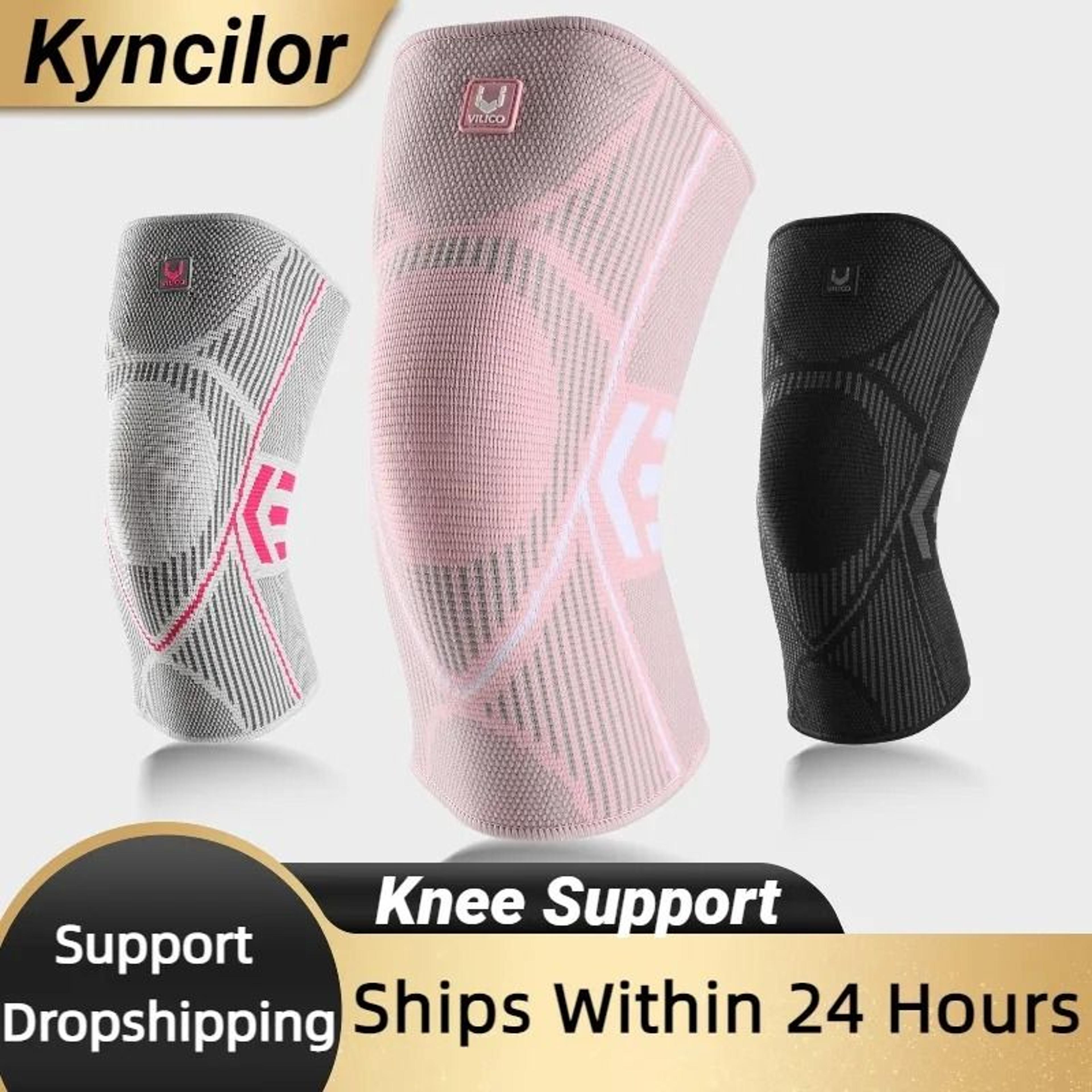 Professional Compression Knee System  Premium AntiSlip Silicone Support Brace 1
