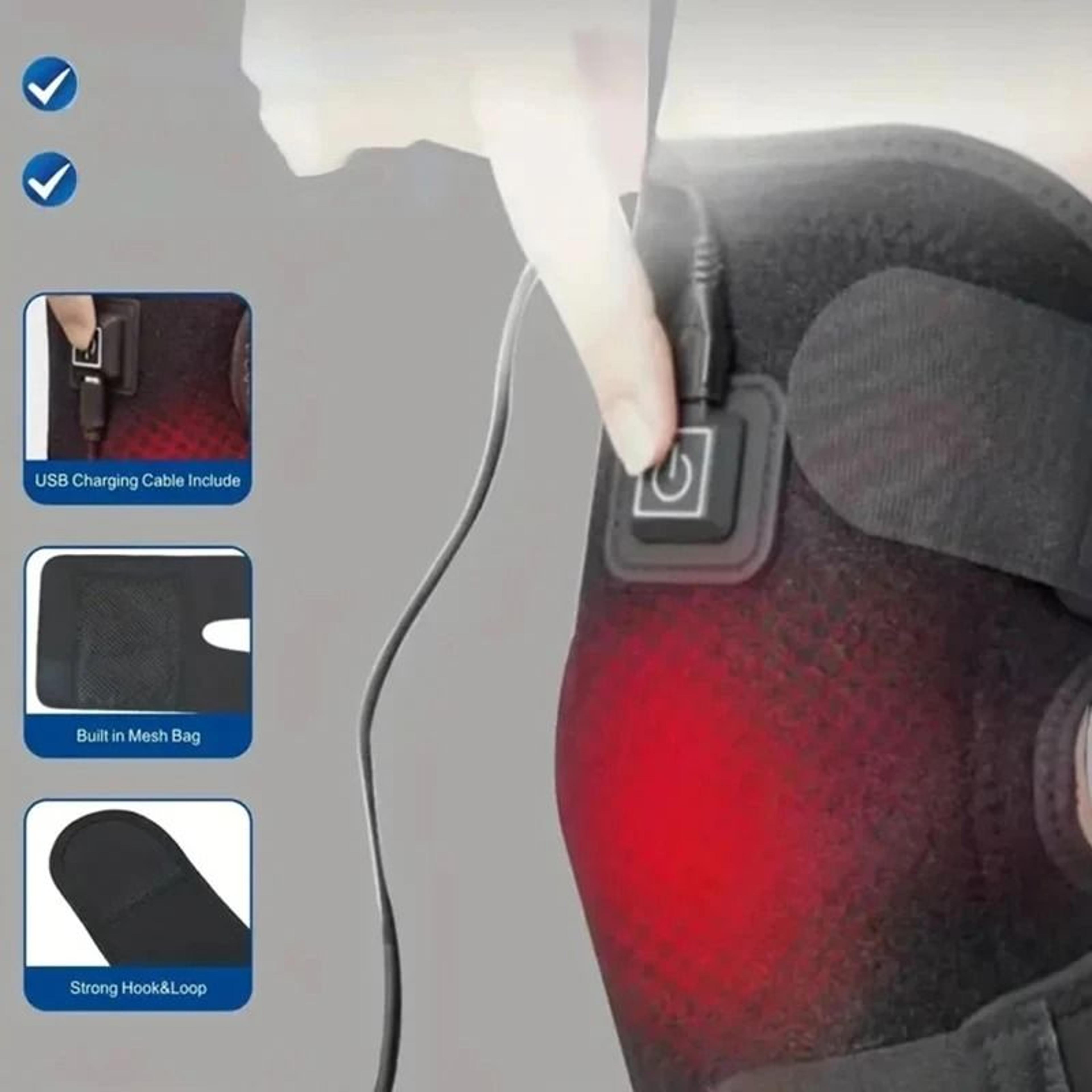 USB Electric Knee Heating System  Premium Adjustable Thermal Joint Support 1