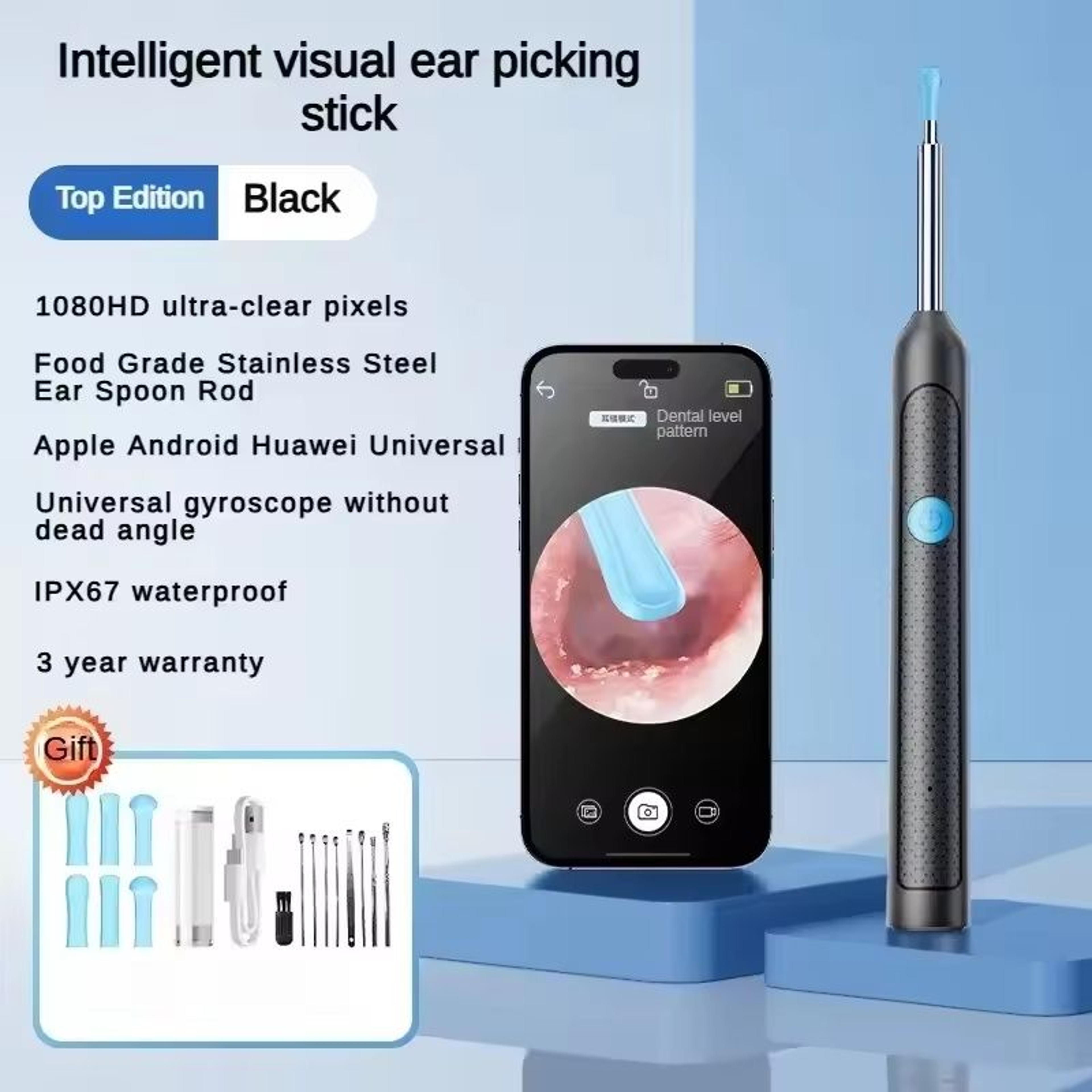 Wireless Ear Wax Removal Tool With HD Visual Camera And Safe Silicone Cleaner 8