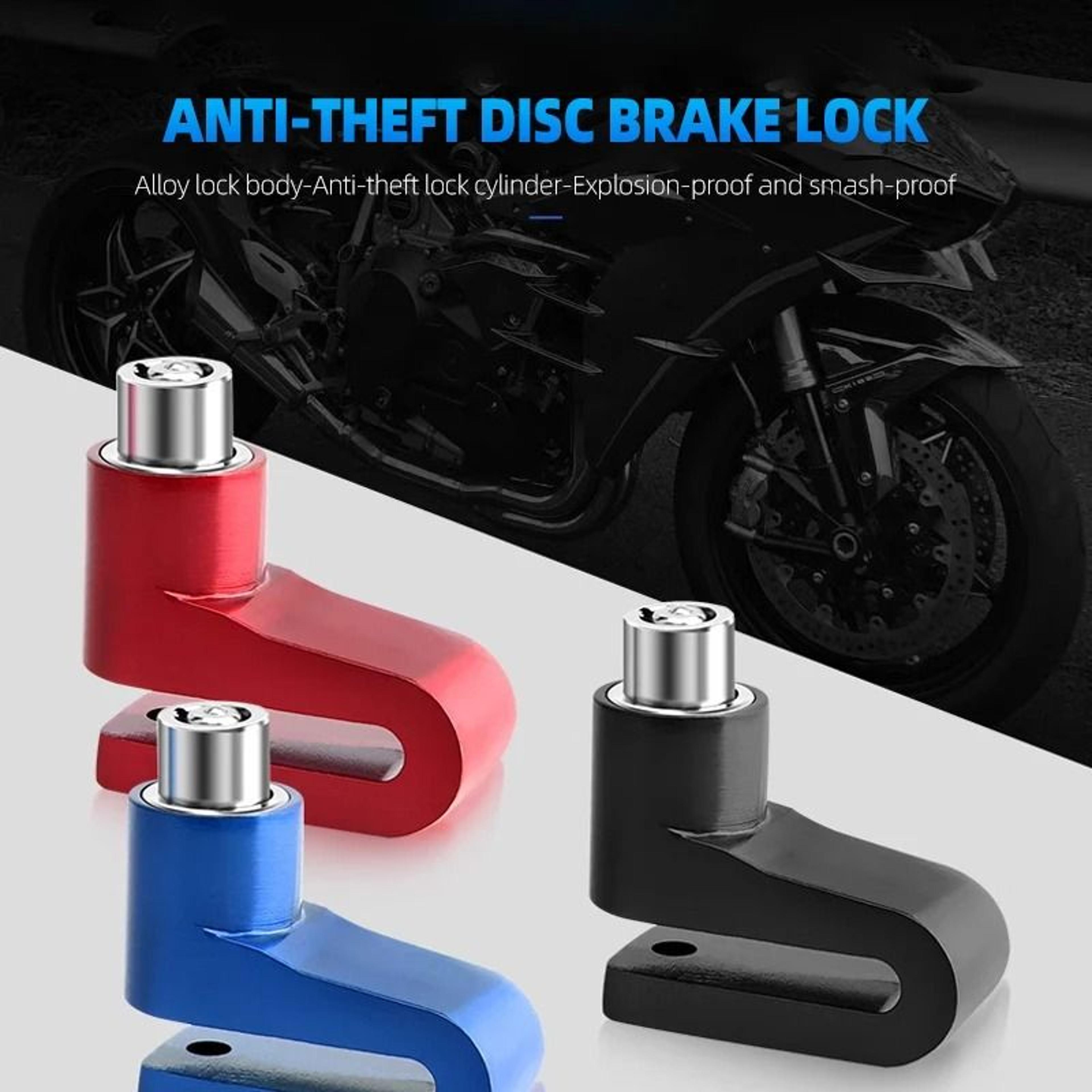 motorcycle disc brake lock and anti-theft security for scooters