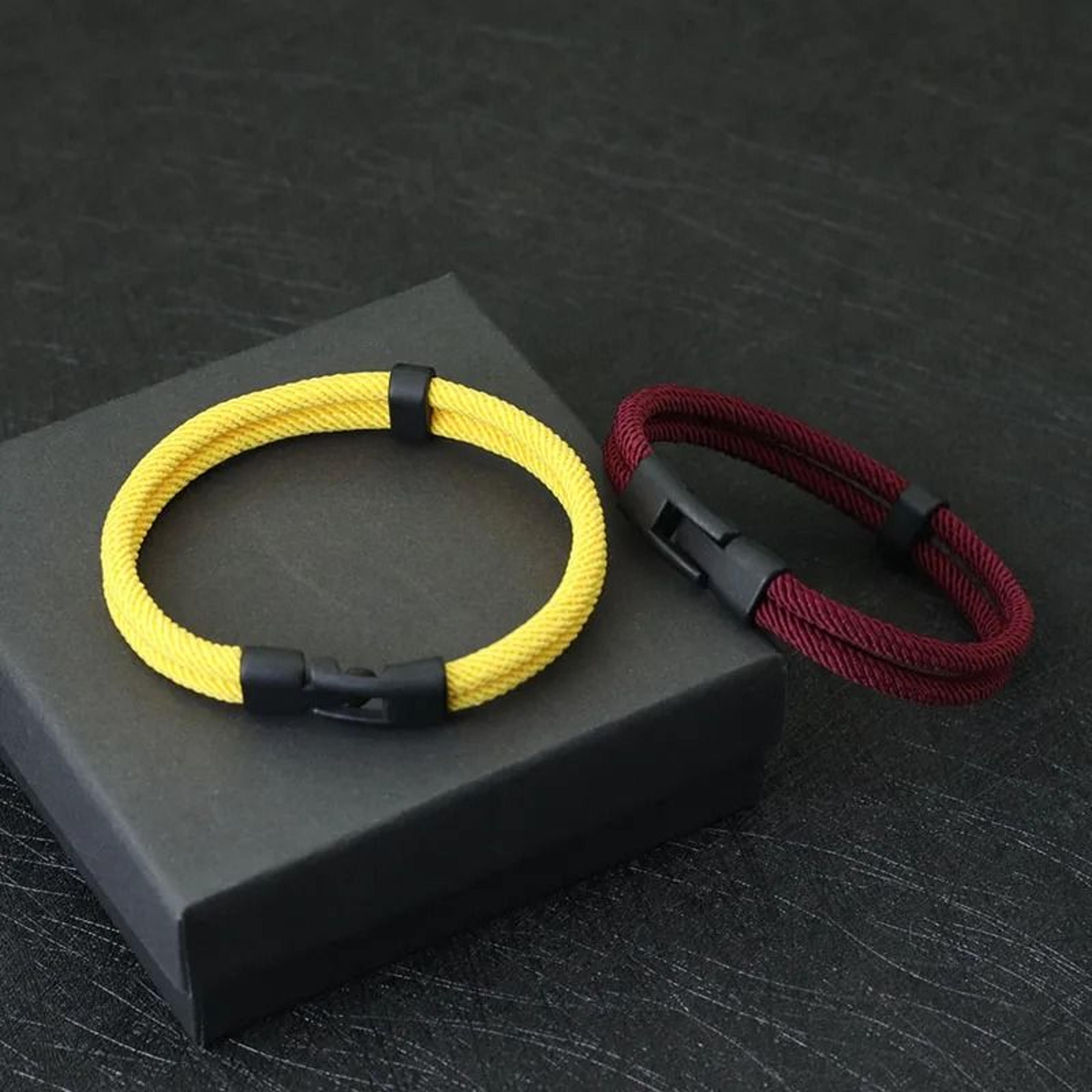 Fashion DoubleLayer Thread Bracelet And HighPerformance Detachable Stackable Wrist Architecture 2