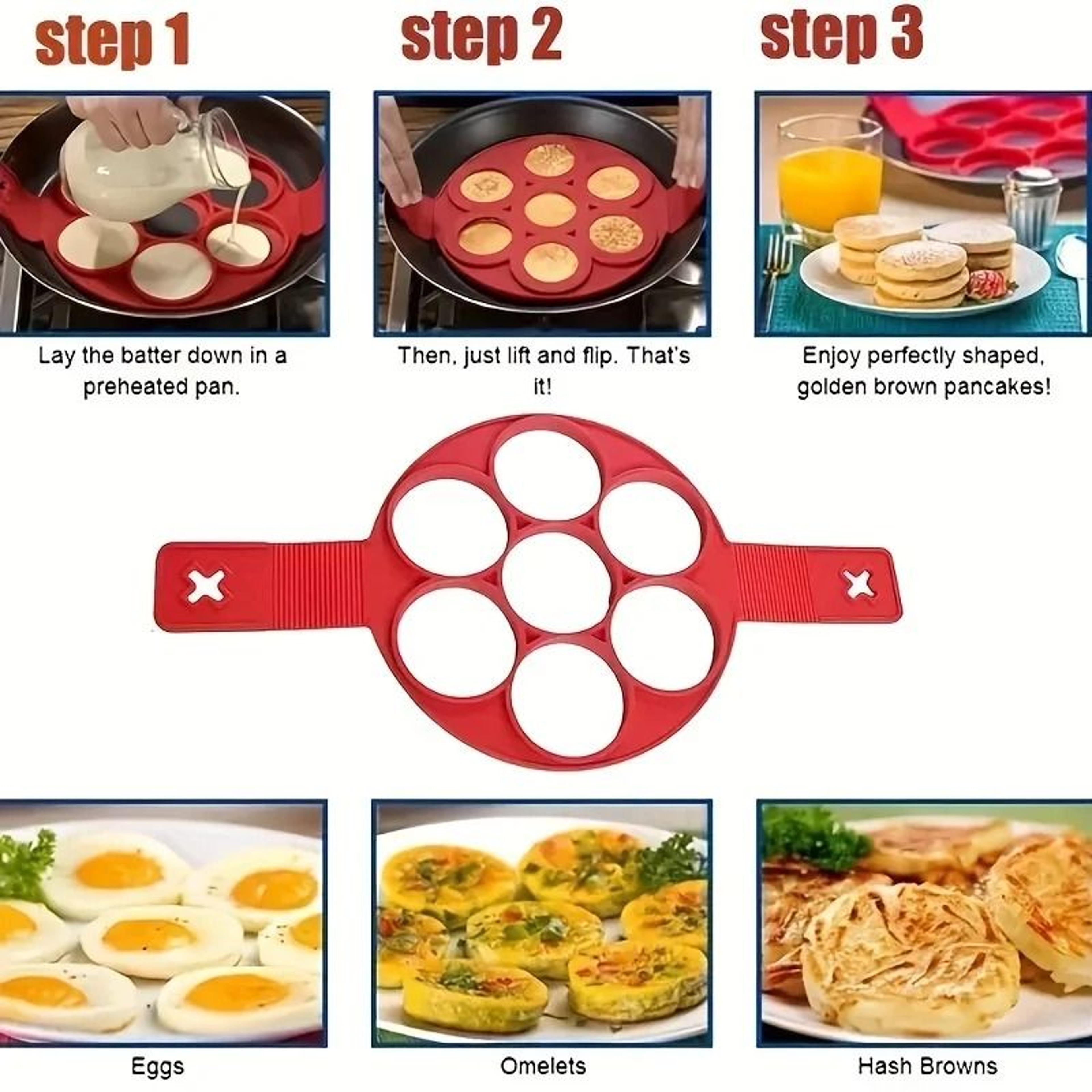 7Hole Silicone Nonstick Pancake Maker And HighPerformance MultiShape Culinary Architecture 4