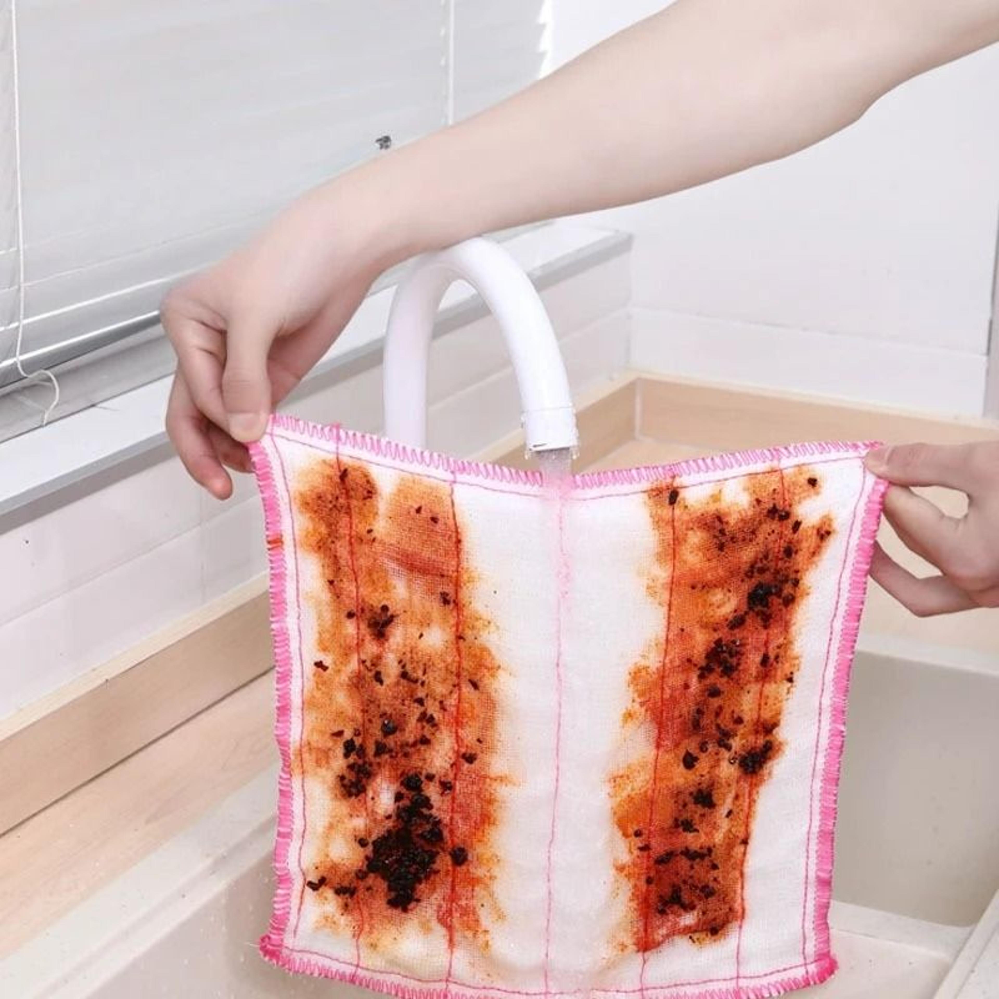 5Layer Encrypted Microfiber Dish Cloth And HighPerformance Plant Fiber Cleaning Architecture 2